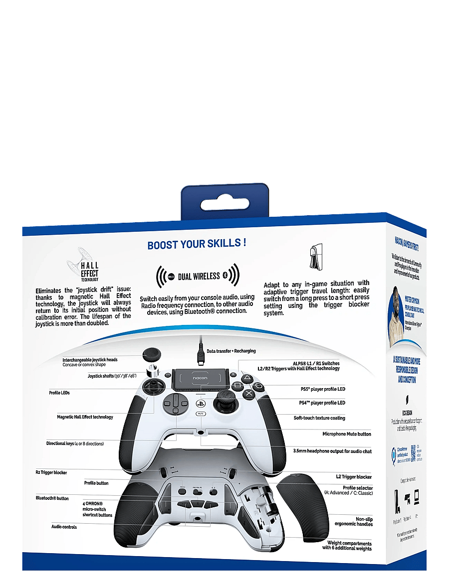 NACON - PS5 REVOLUTION 5 PRO CONTROLLER WHITE - kontrollere - white - 1