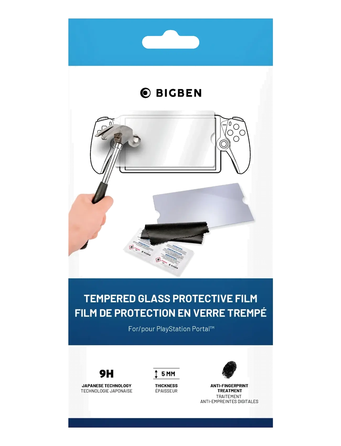 NACON Playstation Portal Tempered Glass, Børn, Other, Hvid, Str: ONE SIZE