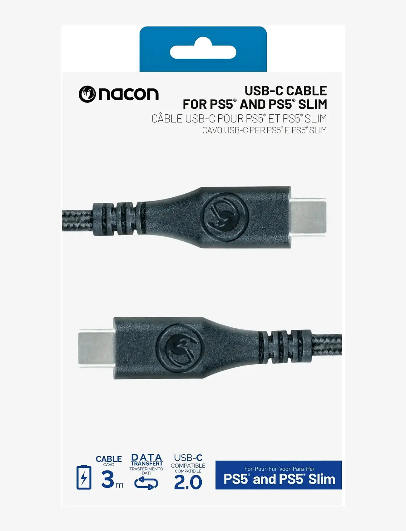 NACON - PS5 USB Cable CTOC 3 M - andet - multi - 0