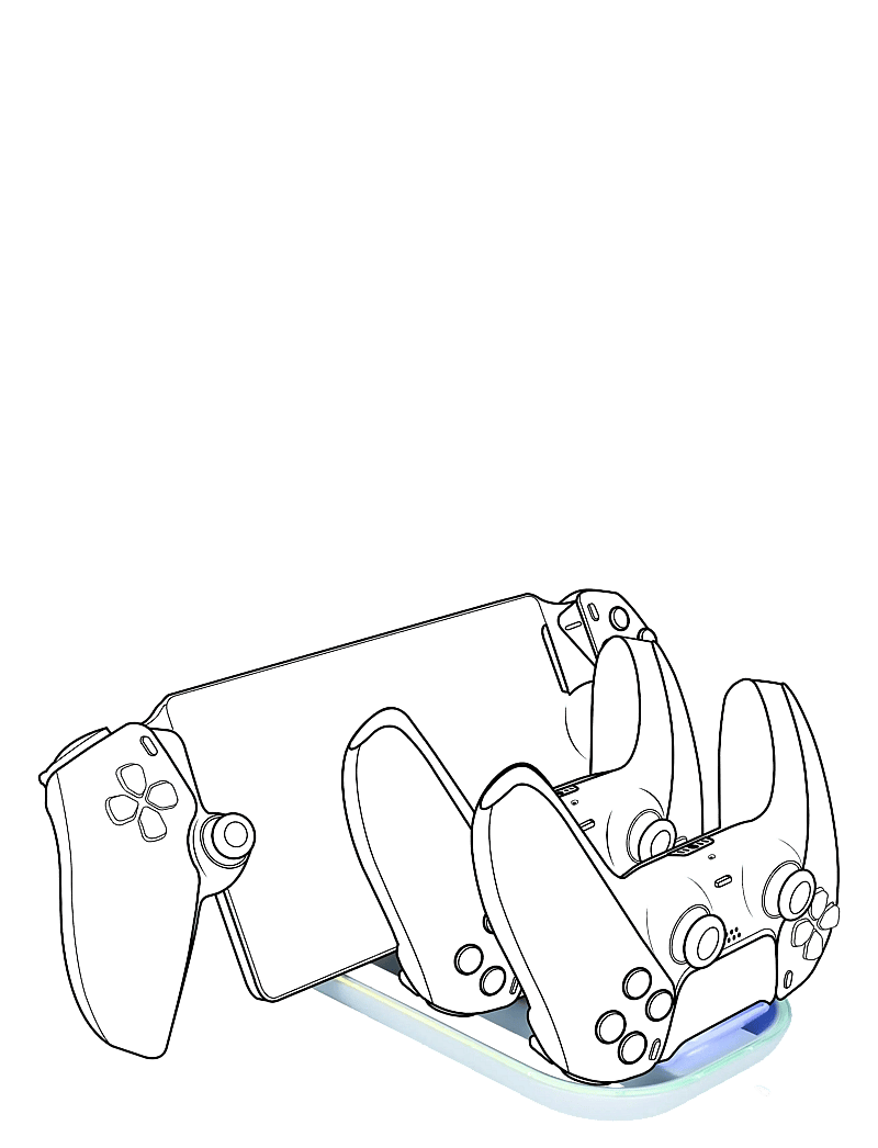 NACON - PS5 TRIPLE CHARGING STATION - stativer og ladestationer - multi - 3