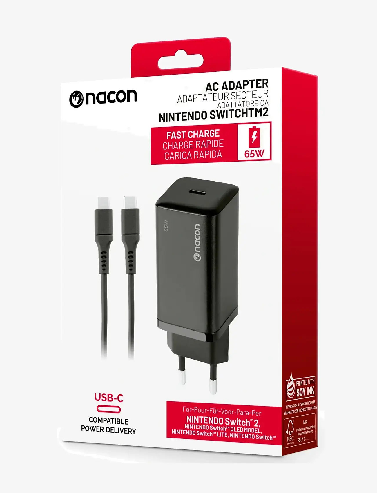NACON - SWITCH 2 A/C ADAPTOR - muu - multi - 1