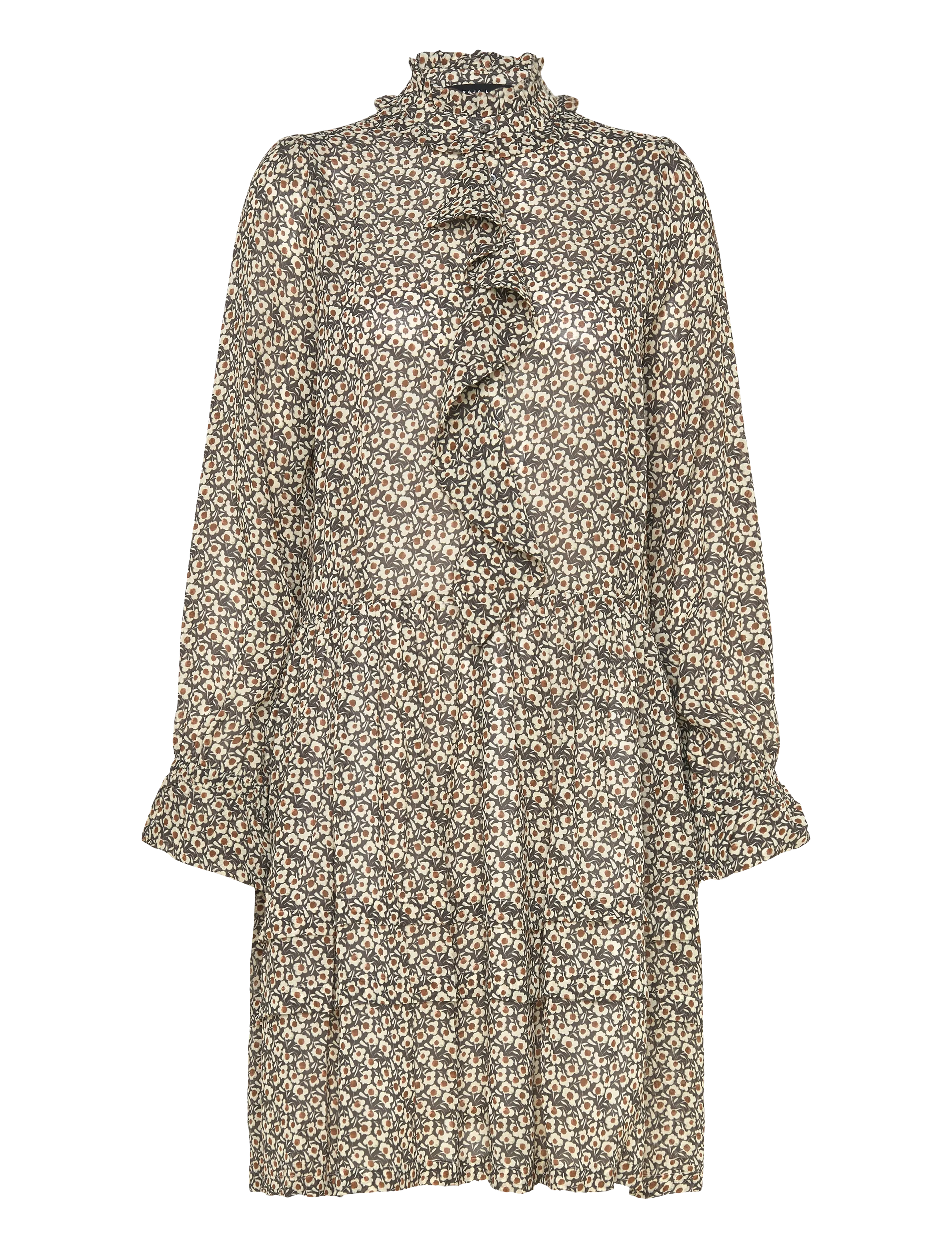 Naja Lauf FLORENCE DRESS NIGHT FLOWER - Korte kjoler - BLACK / multi