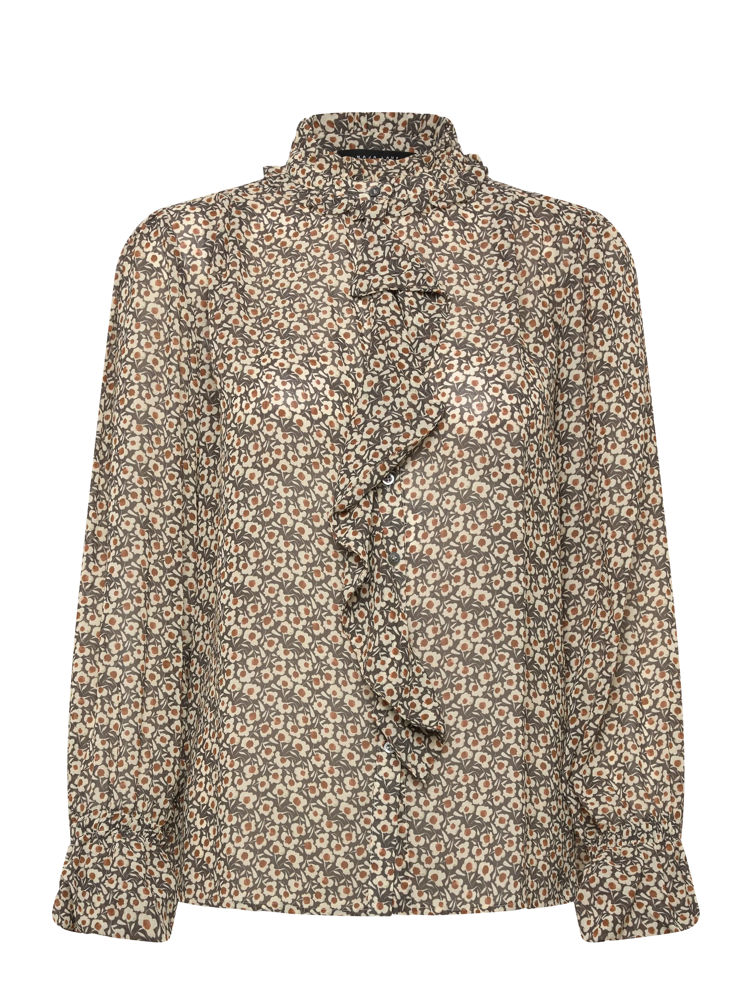 Naja Lauf KAMALA BLOUSE NIGHT FLOWER - Festmode zu Outlet-Preisen - BLACK / black