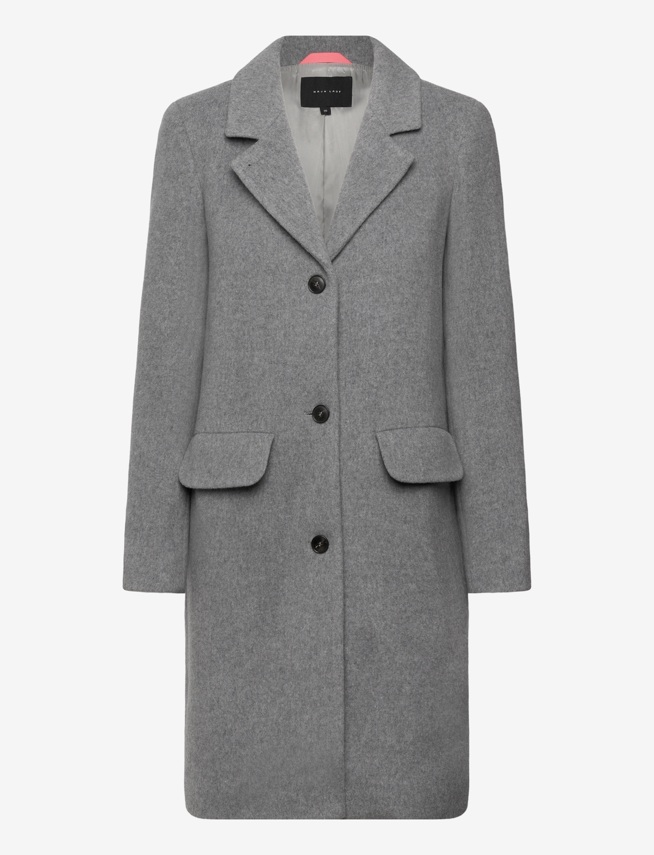 Naja Lauf - MALIN COAT SOFT WOOL - Üleriided - grey melange - 0