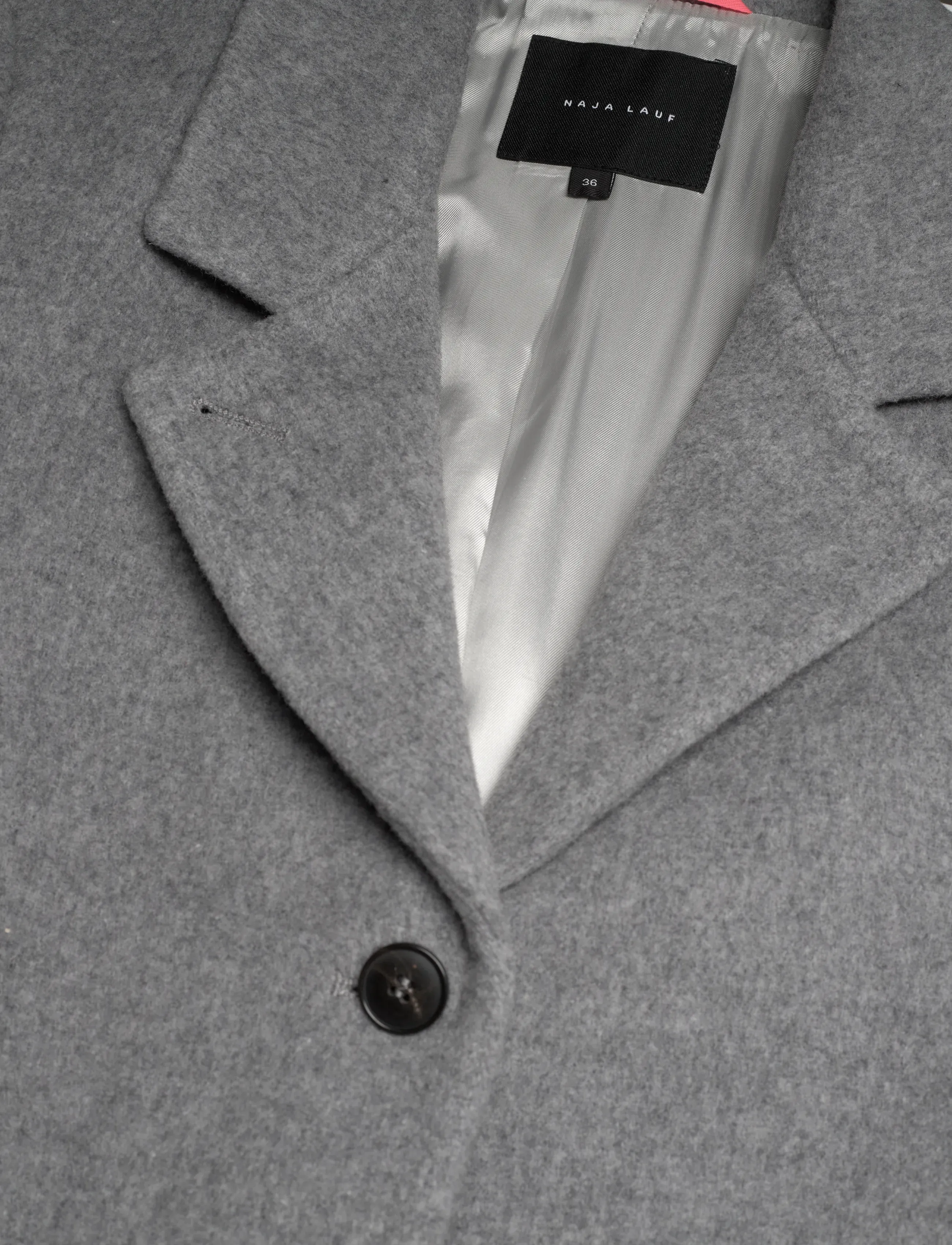 Naja Lauf - MALIN COAT SOFT WOOL - grey melange - 2