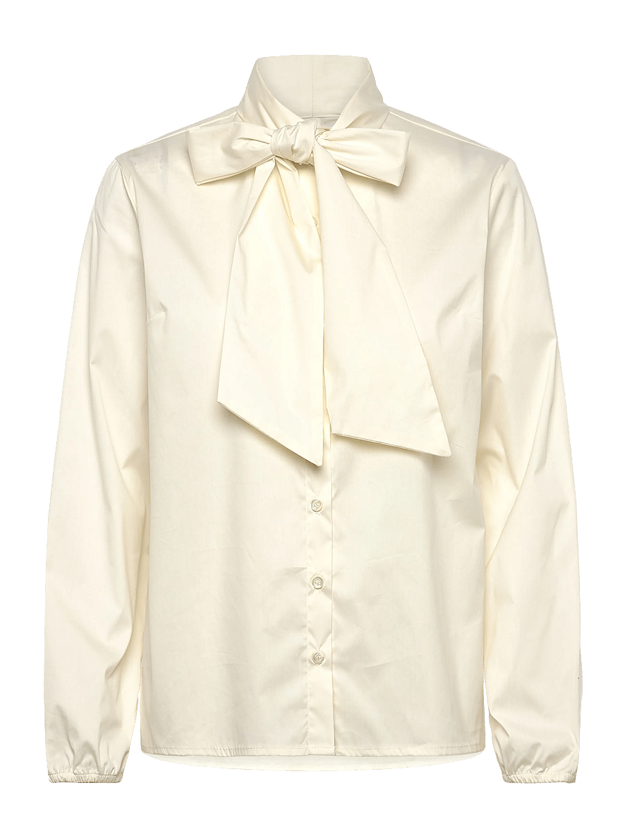 Naja Lauf - VERONIQUE SHIRT FANCY POPLIN - marškiniai ilgomis rankovėmis - cream - 0