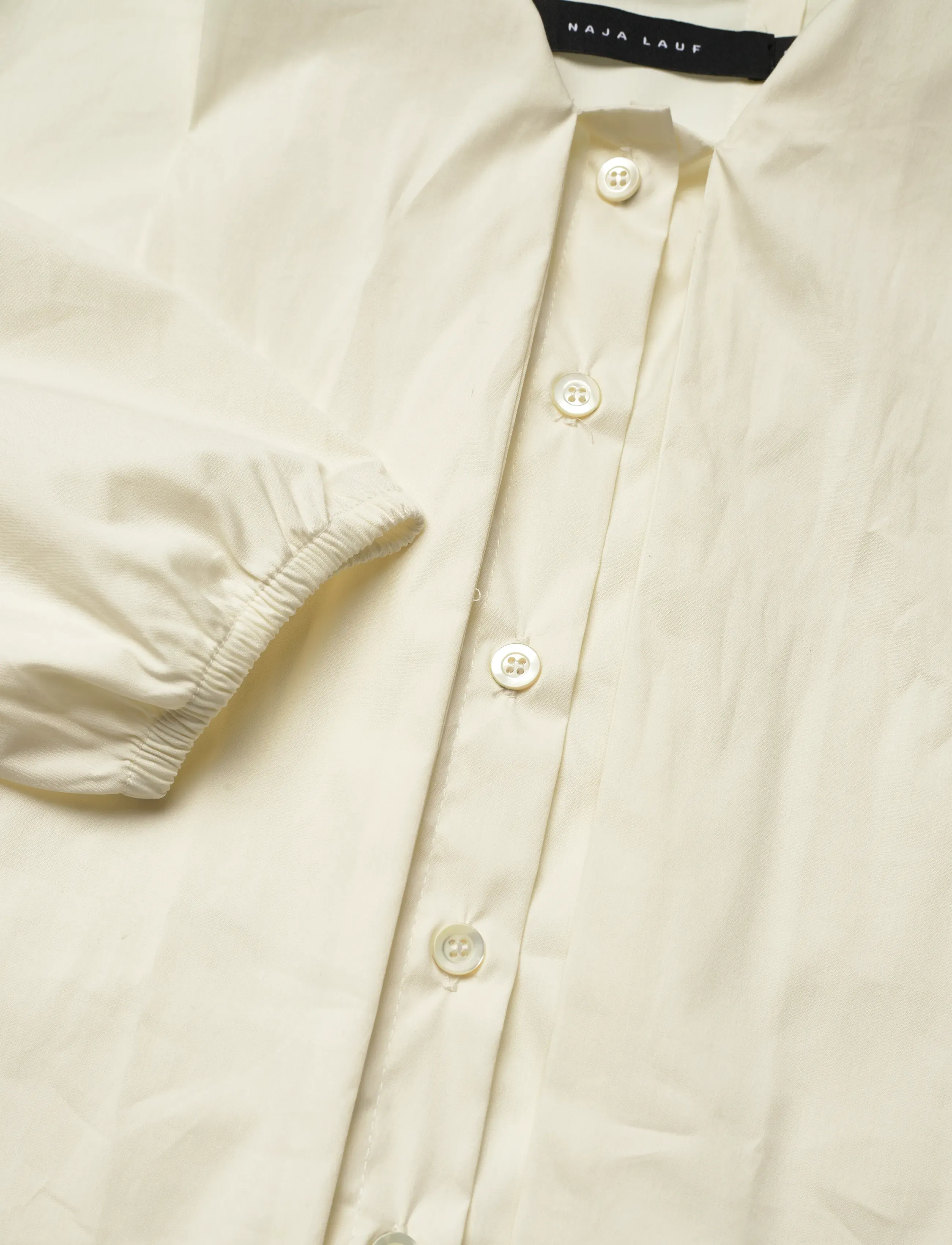 Naja Lauf - VERONIQUE SHIRT FANCY POPLIN - langærmede skjorter - cream - 2
