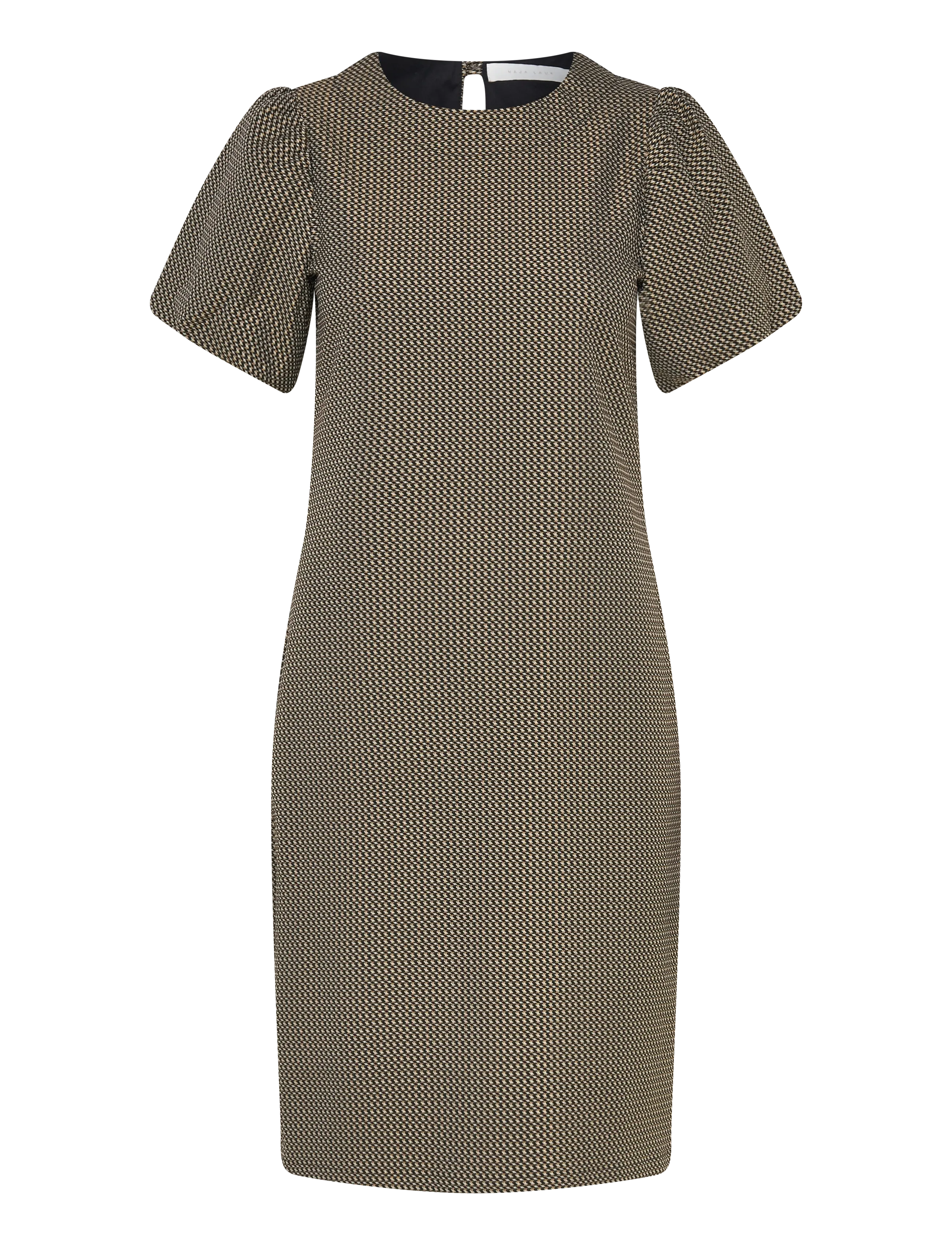 Naja Lauf ABELONE DRESS 3D STRETCH - Kjoler - BLACK/BEIGE / brown