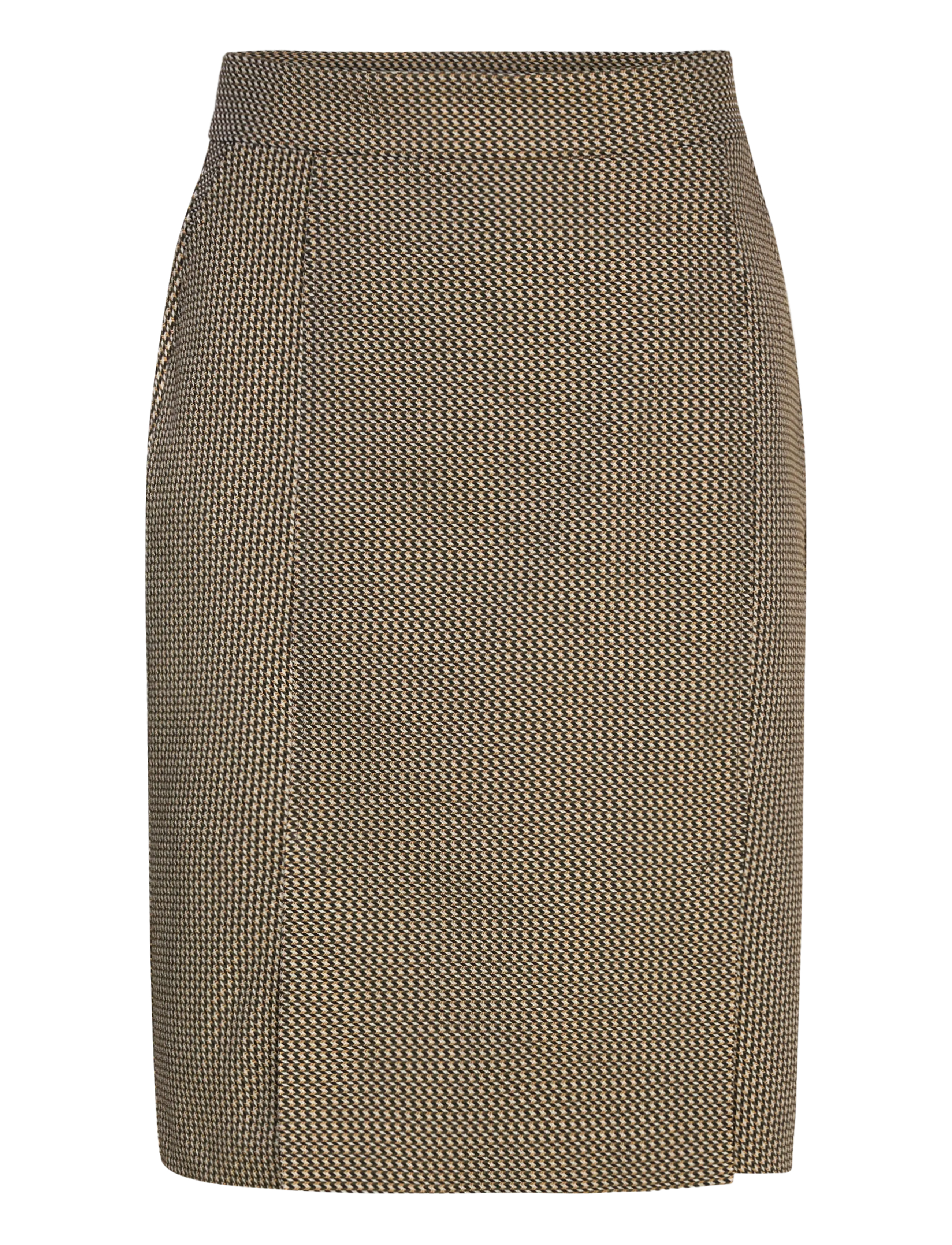 Naja Lauf ANDIE SKIRT 3D STRETCH - Bleistiftröcke - BLACK/BEIGE / brown