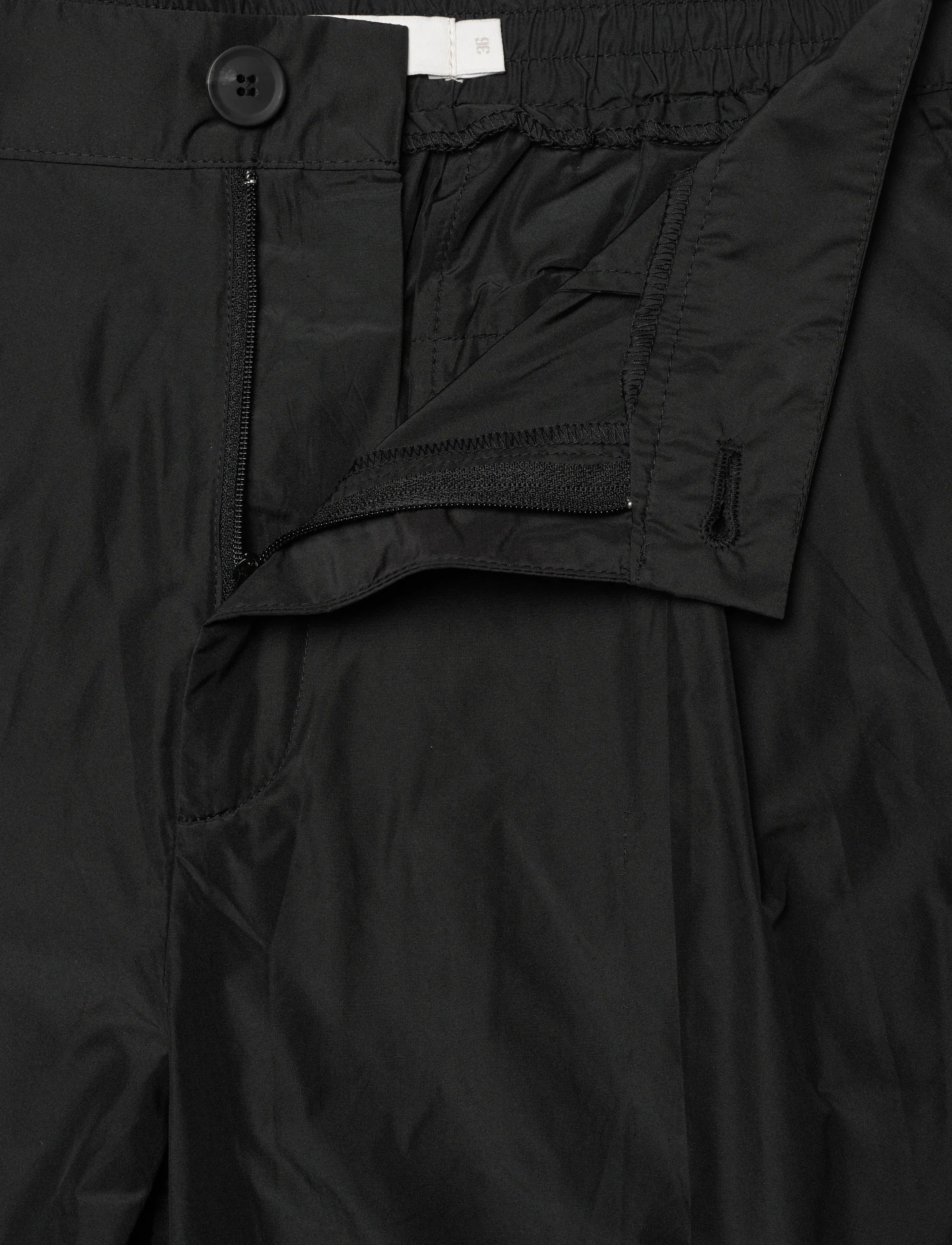 Naja Lauf - ANNICA PANTS TAFFETA - bukser med lige ben - black - 3