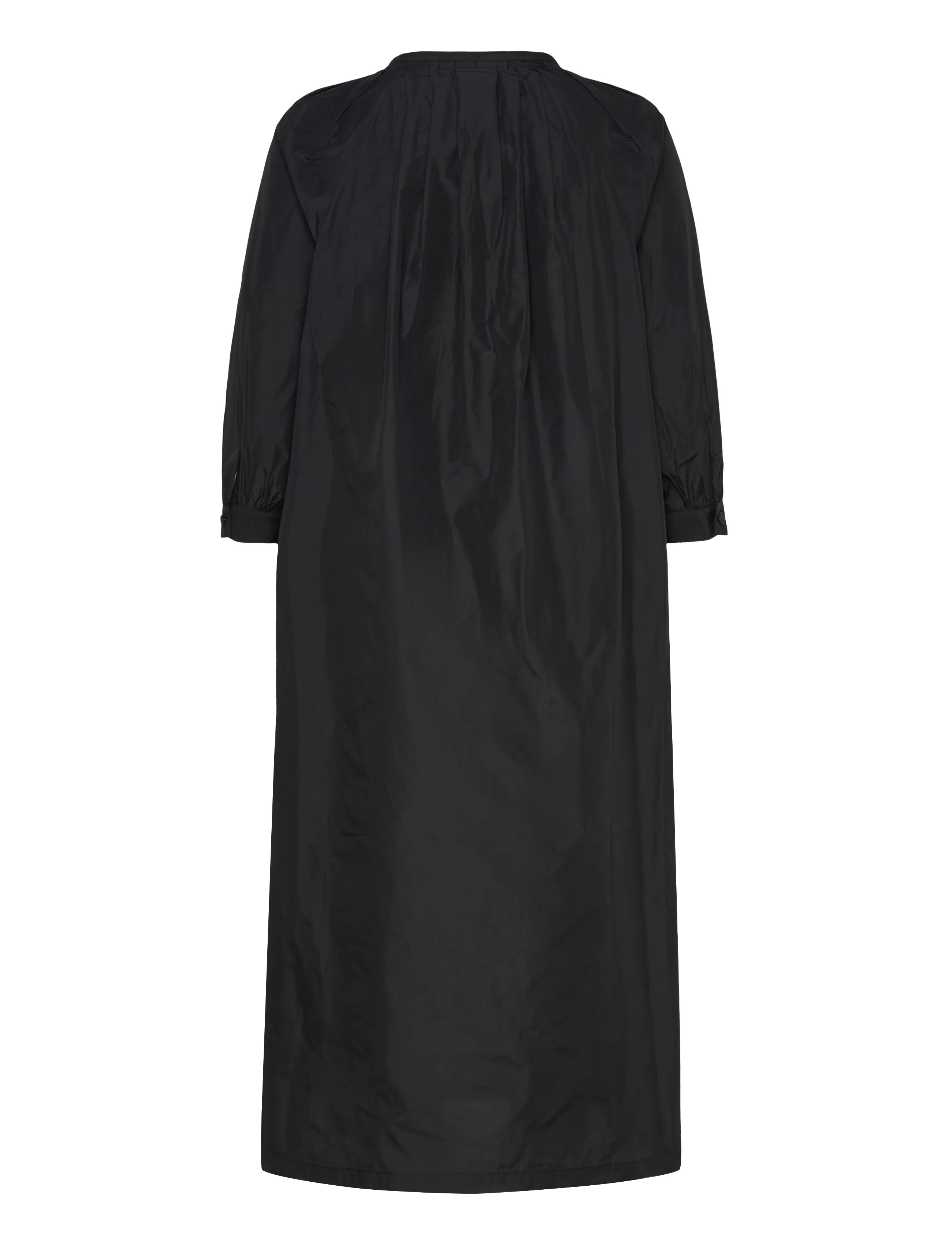Naja Lauf - DANIELLE DRESS TAFFETA - skjortekjoler - black - 1