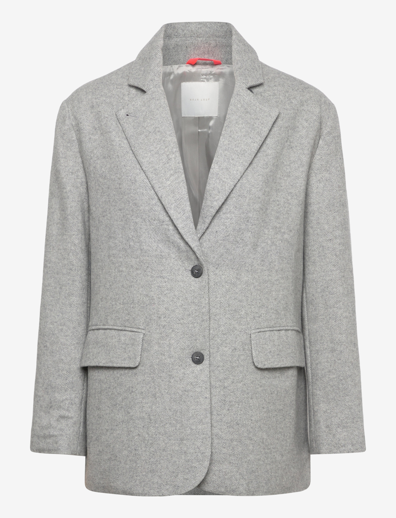 Naja Lauf - FEODORA JACKET SOFT HERRINGBONE - light grey - 0
