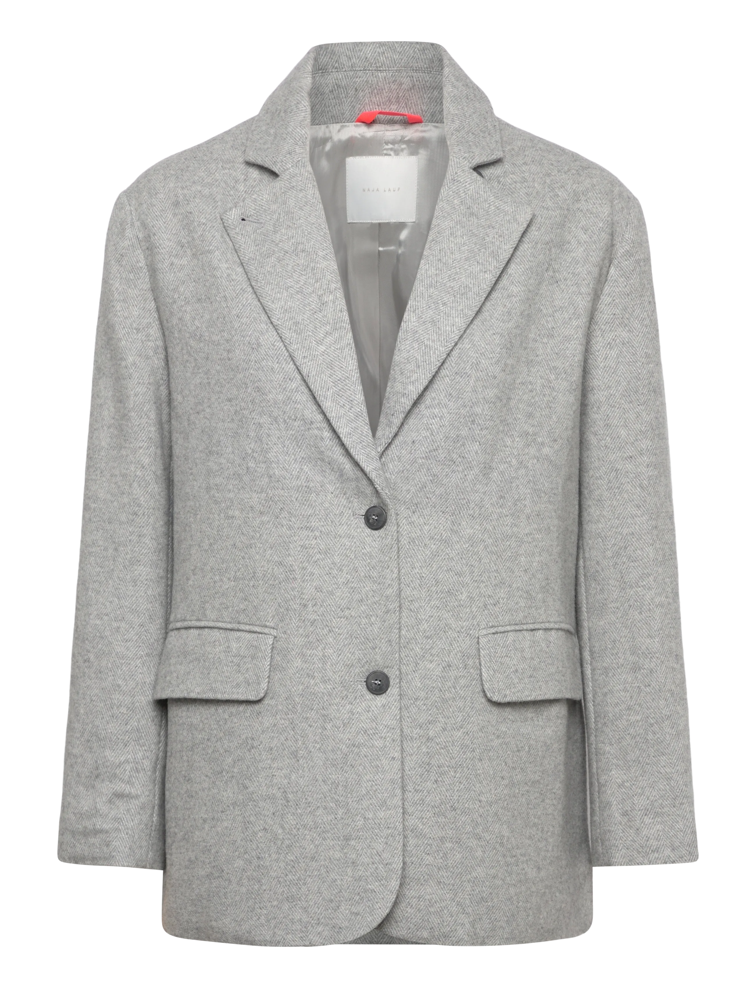 Naja Lauf FEODORA JACKET SOFT HERRINGBONE - Kläder - LIGHT GREY / grey