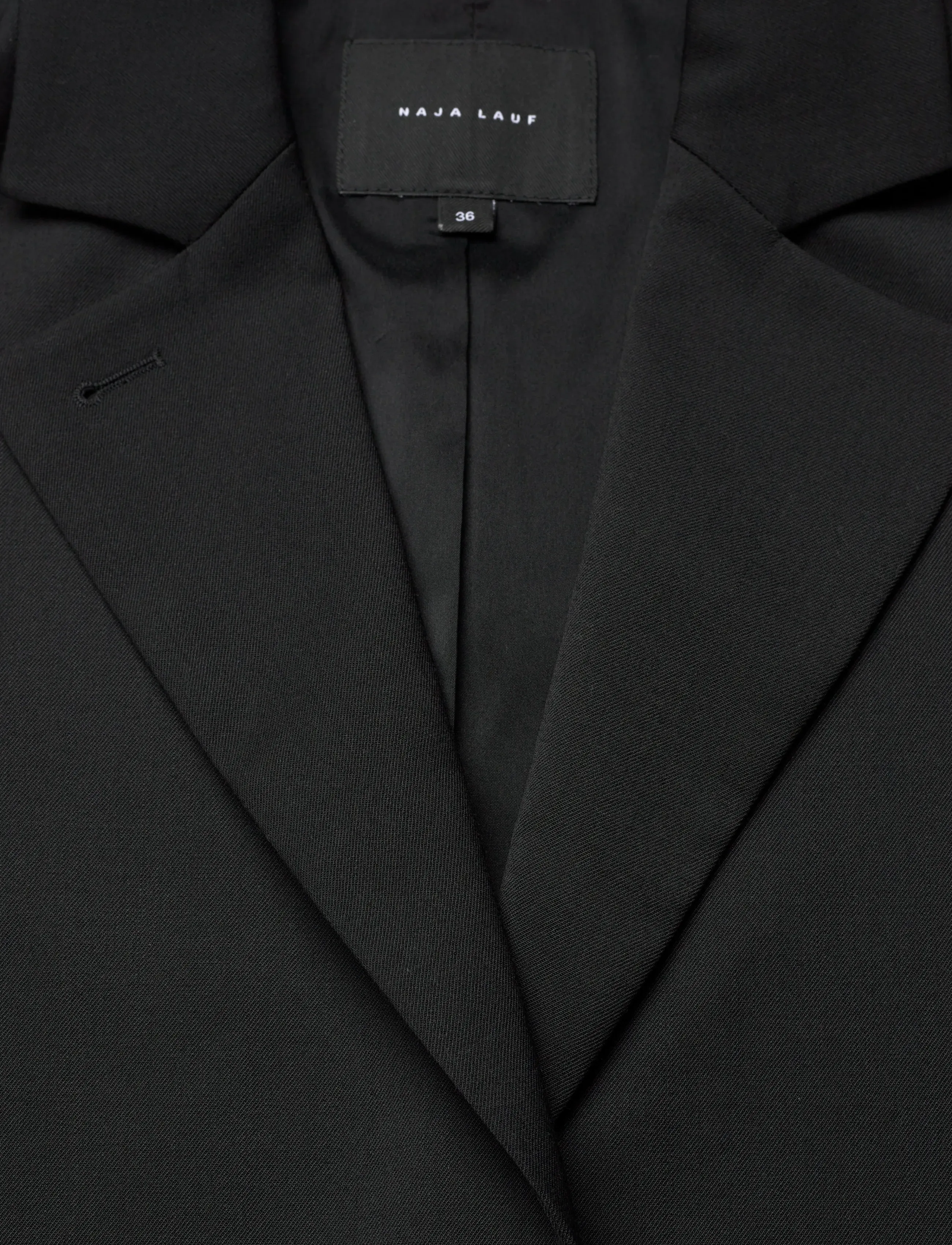 Naja Lauf - FEODORA JACKET EXTRA SUITING - festmode zu outlet-preisen - black - 2
