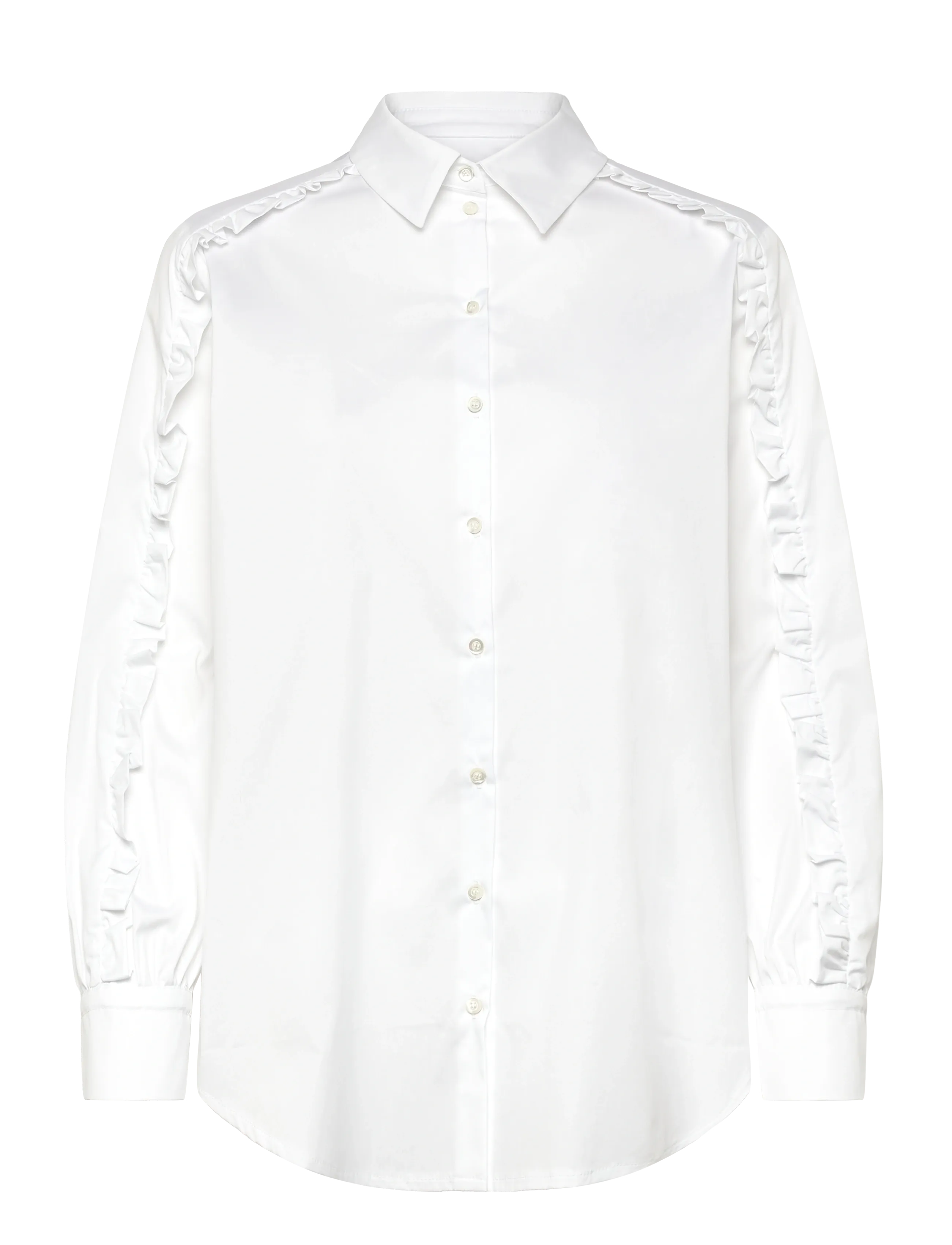 Naja Lauf KAJSA SHIRT FANCY POPLIN - Naja Lauf - WHITE / white