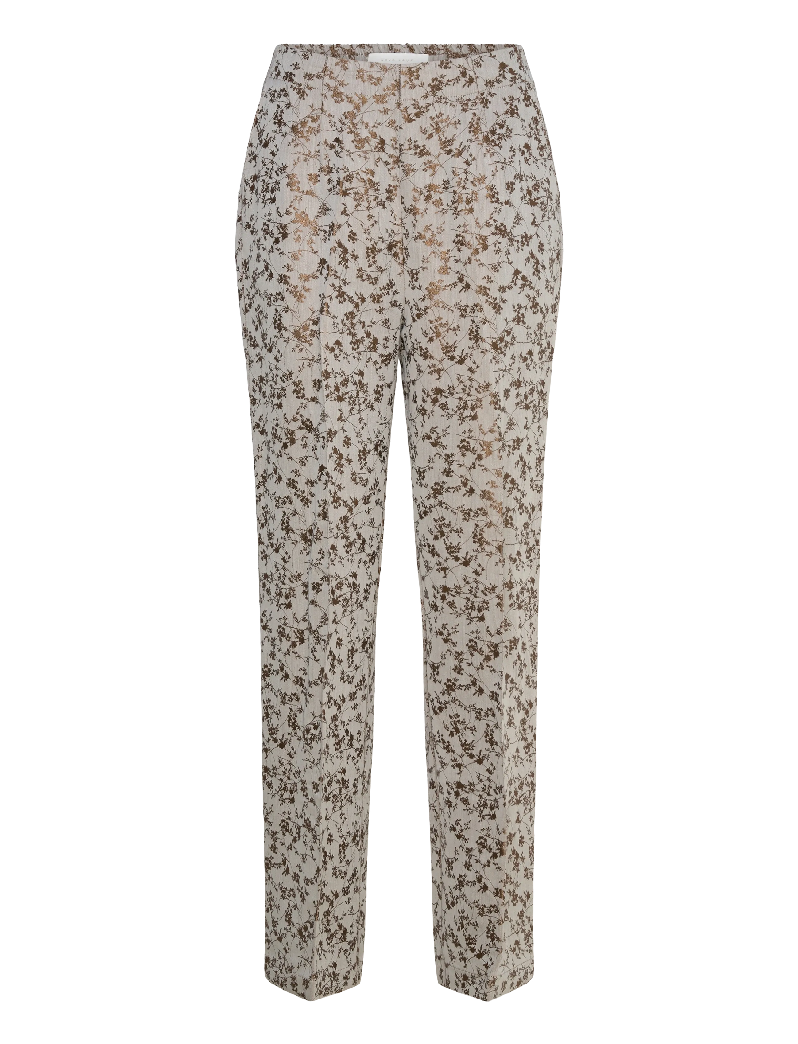 Naja Lauf VERA PANTS JAPAN - Bukser - GREY NOUGAT / brown