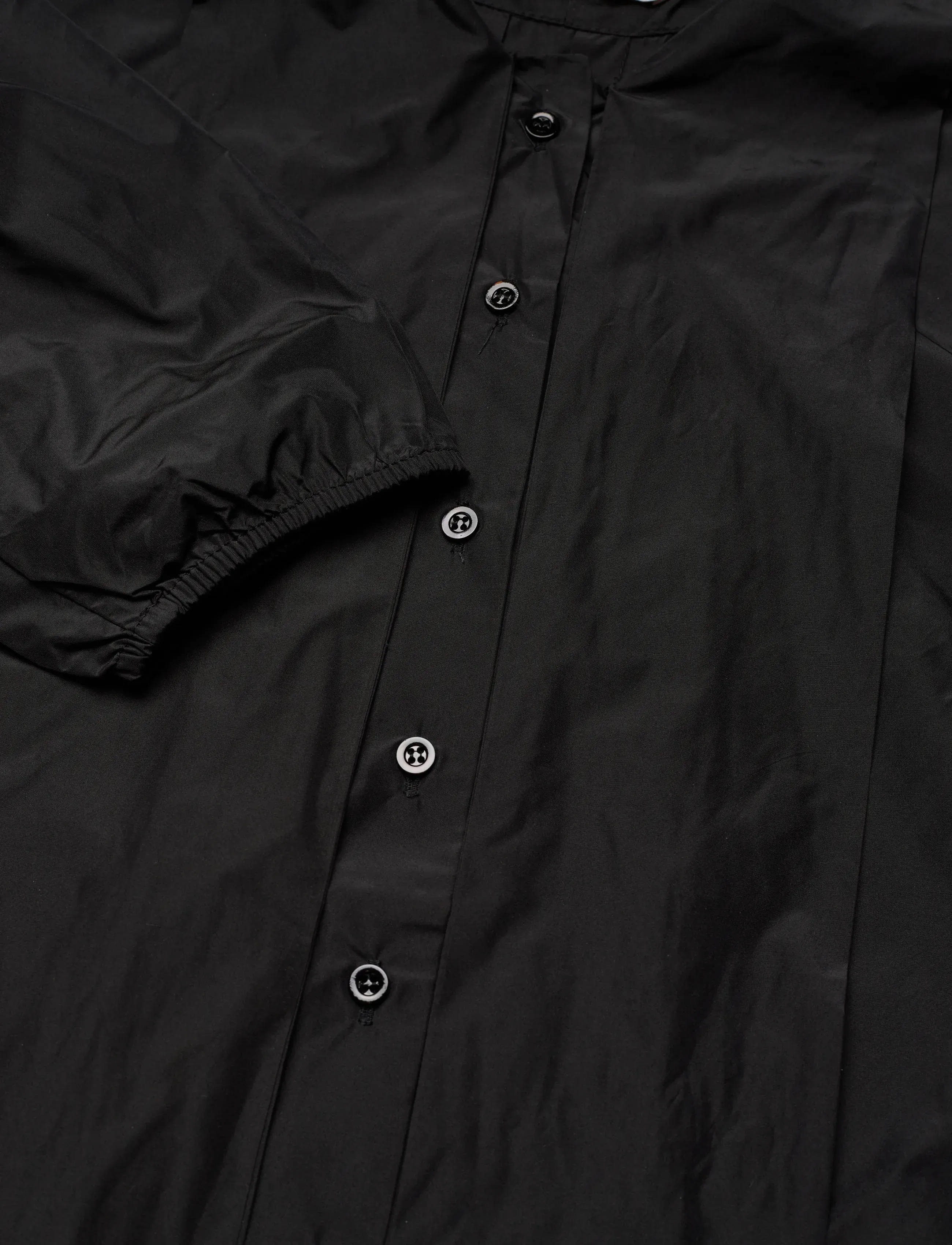 Naja Lauf - VERONIQUE BLOUSE TAFFETA - langærmede bluser - black - 2