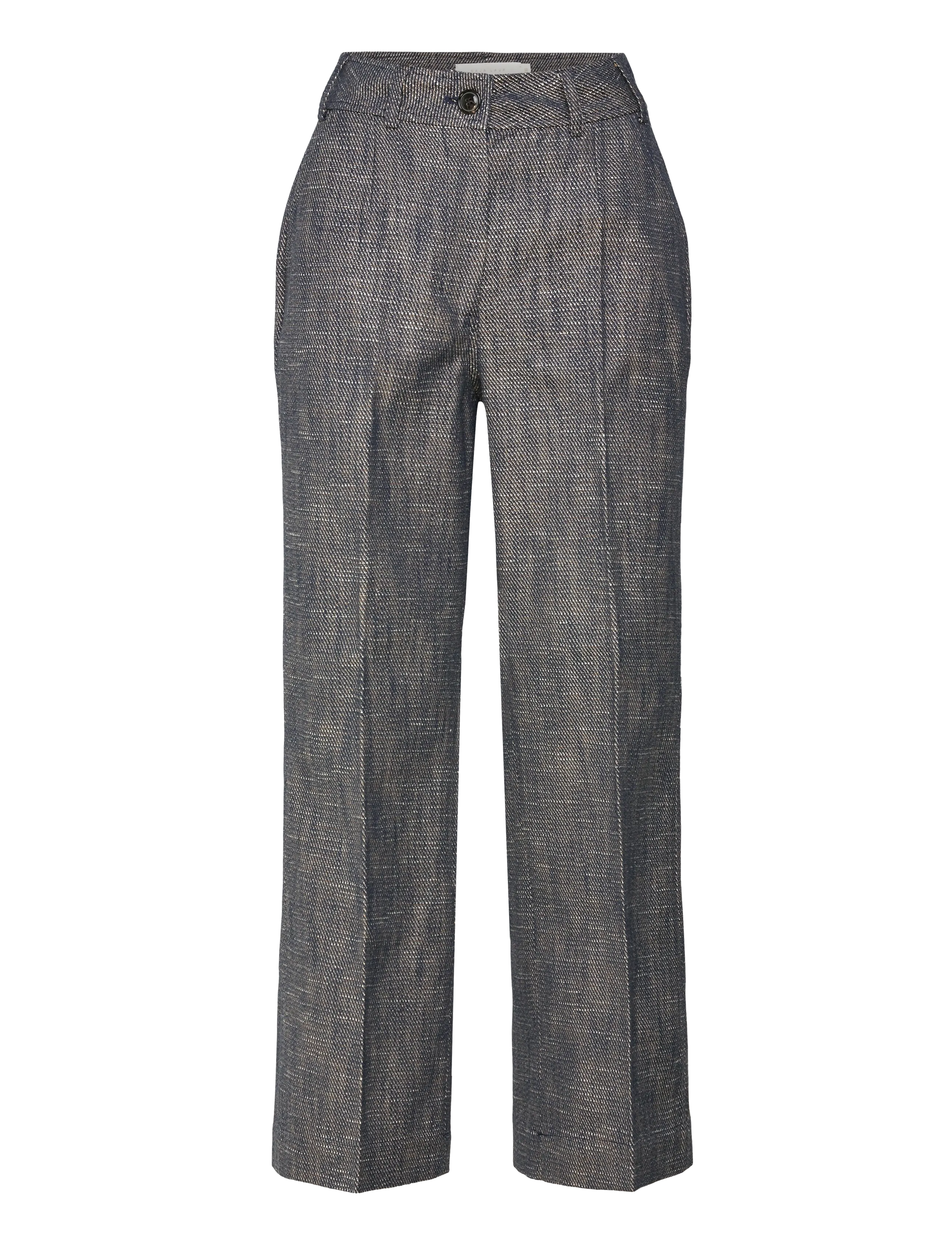 Naja Lauf GERI PANTS ROUGH TWILL - Formell - DARK BLUE / grey