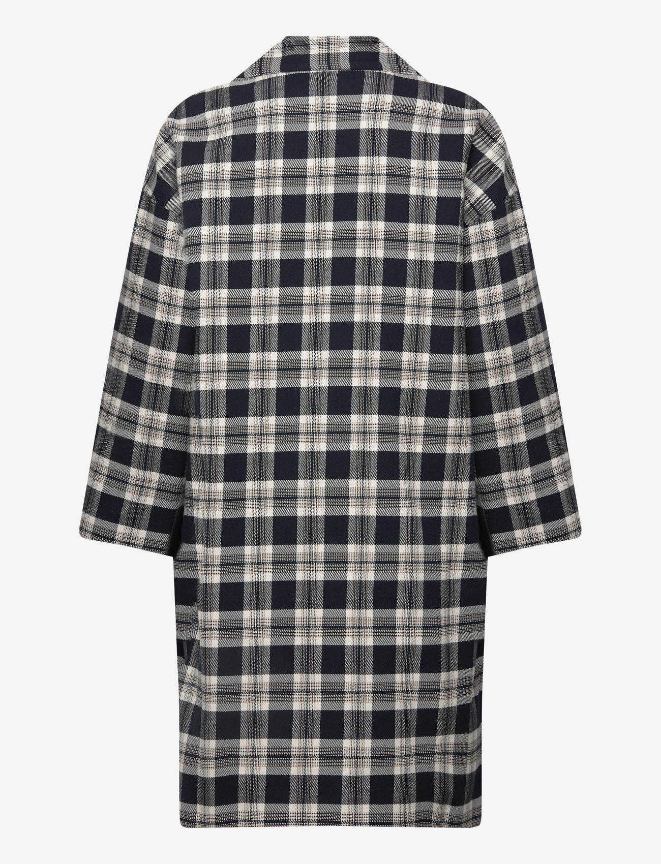 Naja Lauf - BABETTE COAT CHECKED TWILL - overtøj - navy - 1