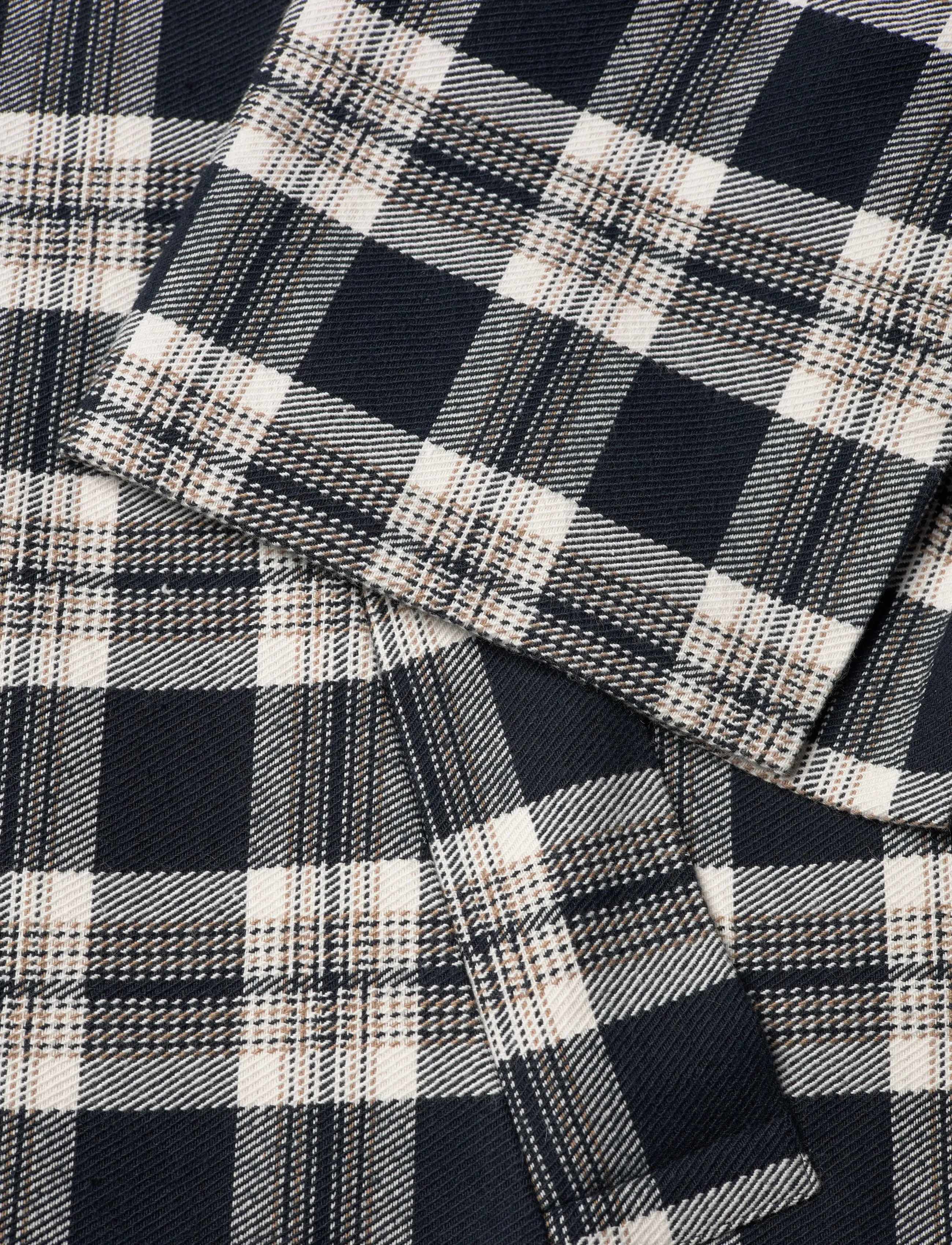 Naja Lauf - BABETTE COAT CHECKED TWILL - lette frakker - navy - 3