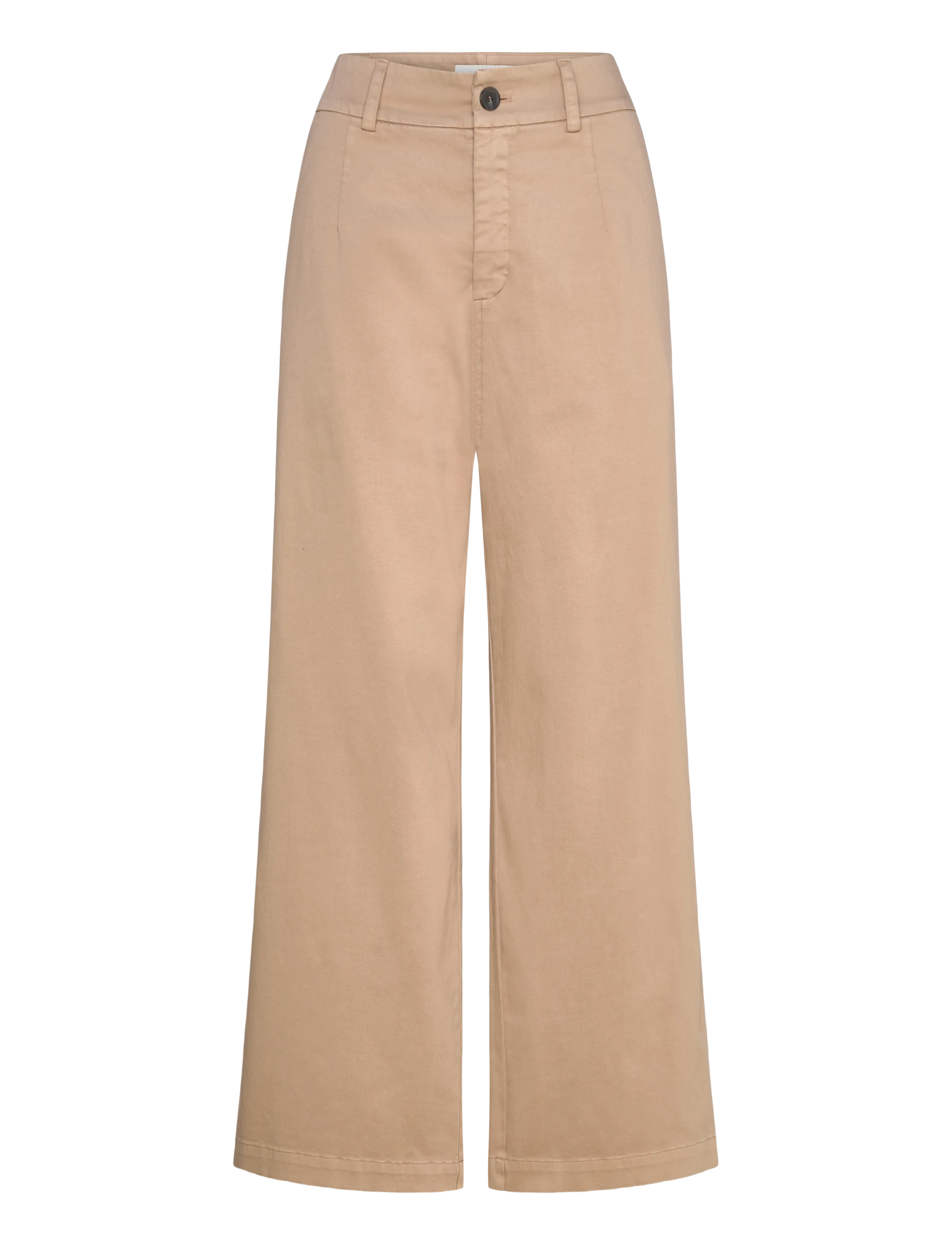 Naja Lauf MIMMIE PANTS WASHED SATEEN - Püksid - NOUGAT / brown