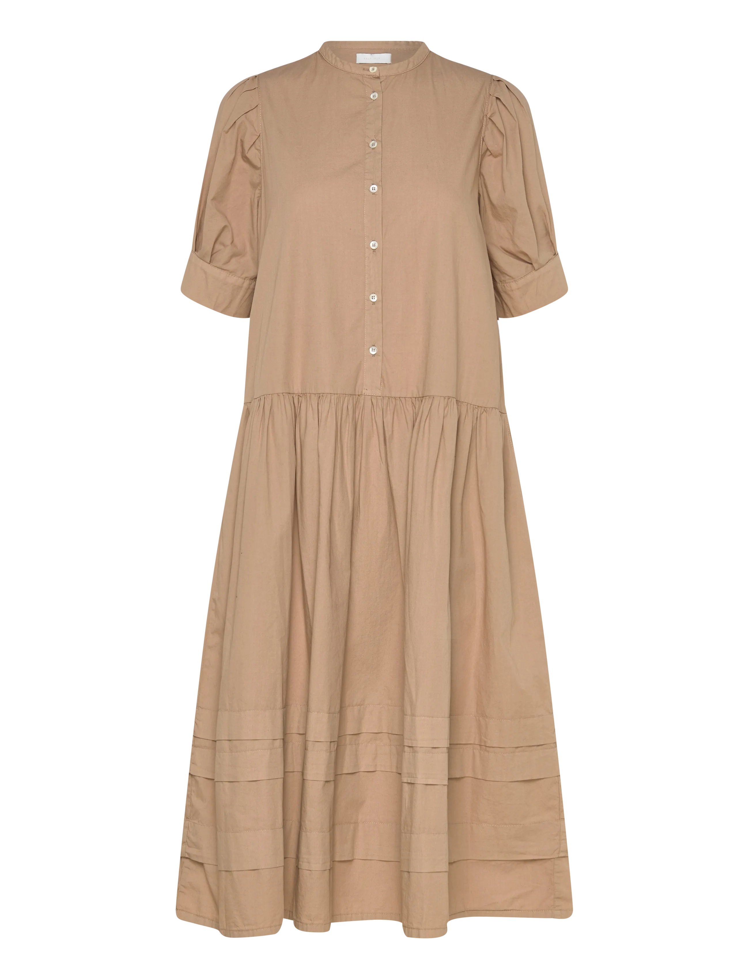 Naja Lauf ESTEE DRESS PAPER TOUCH - Särkkleidid - NOUGAT / brown