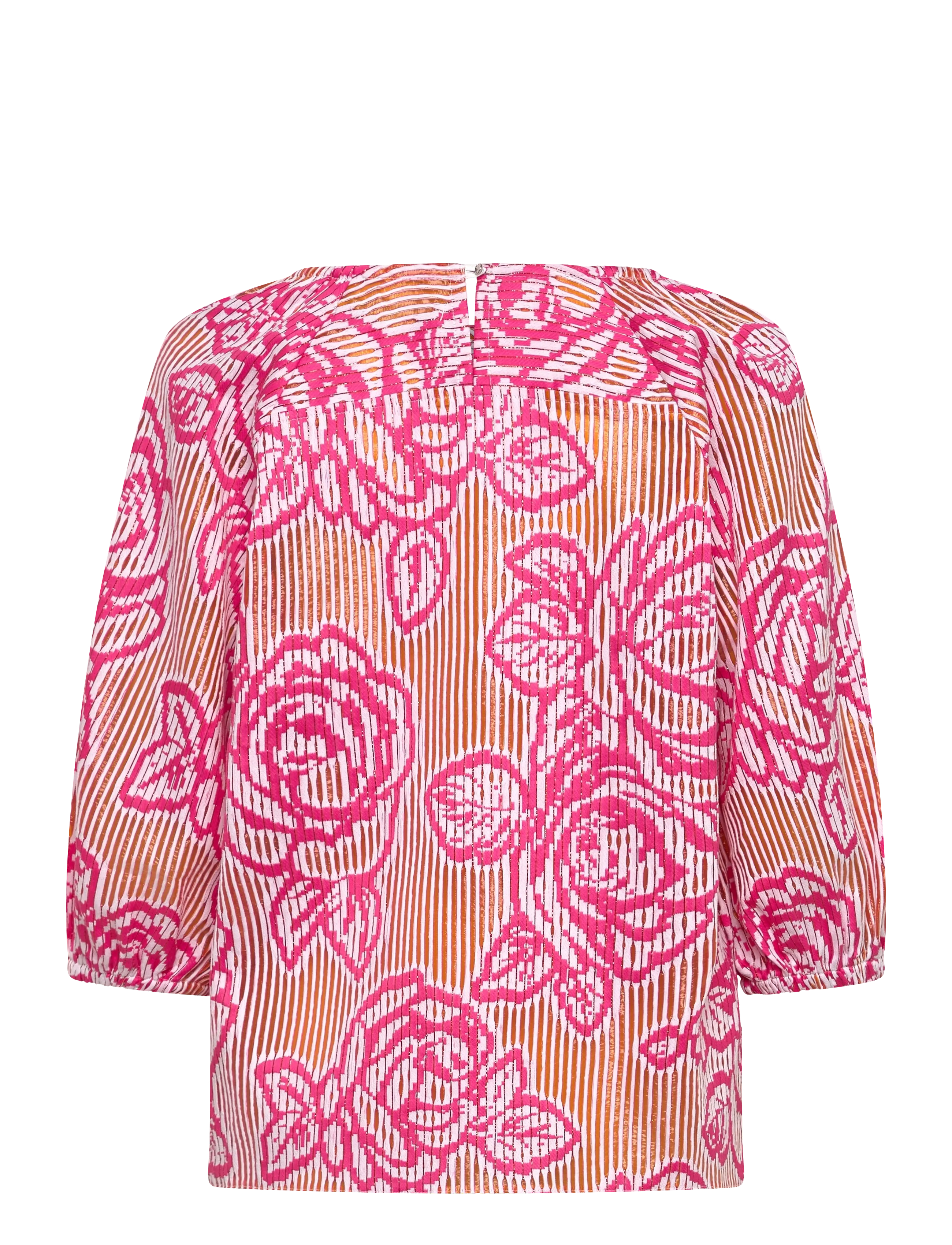 Naja Lauf - DINA BLOUSE BLIND ROSE - kortærmede bluser - pink - 1