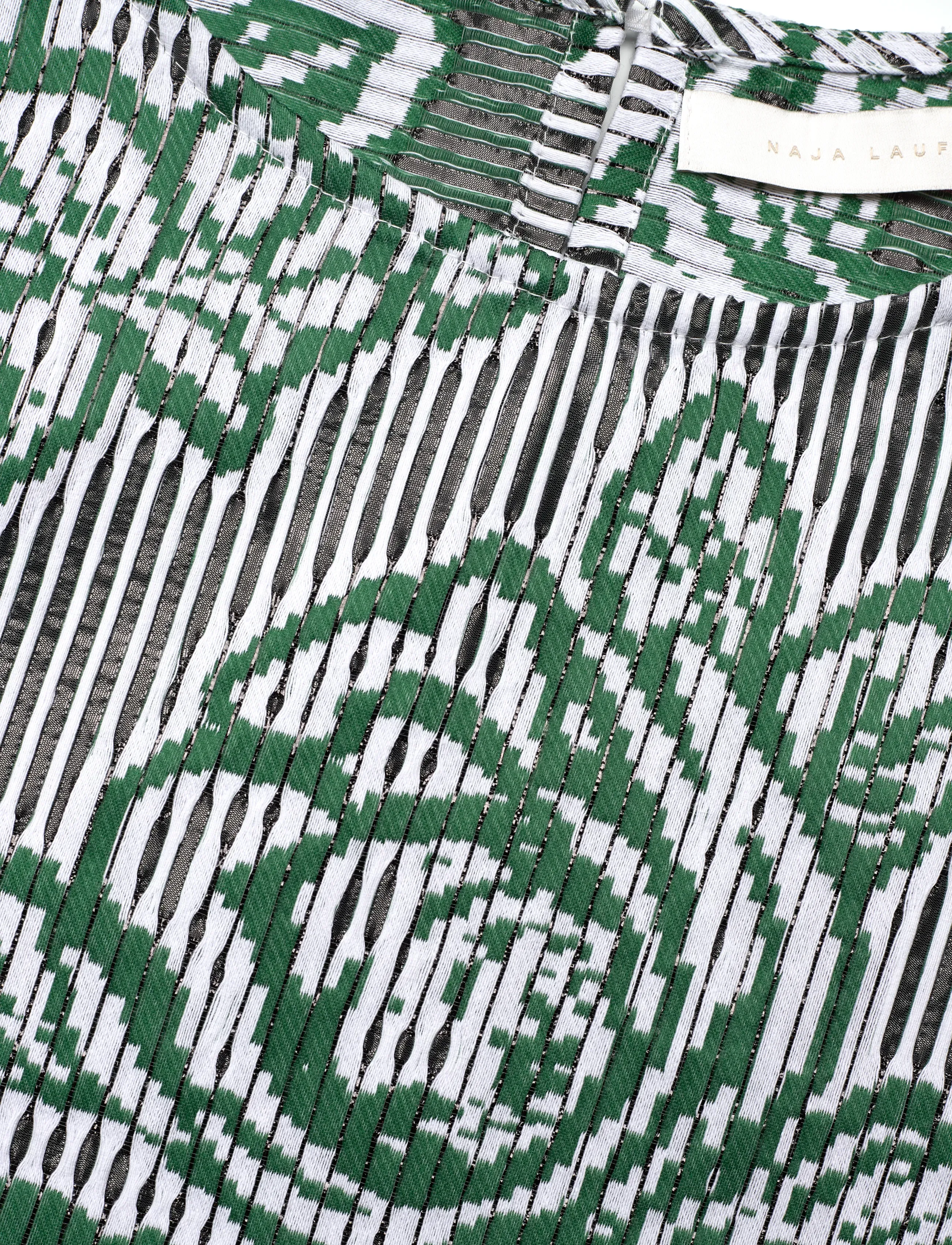 Naja Lauf - DINA BLOUSE BLIND ROSE - kortærmede bluser - green - 2