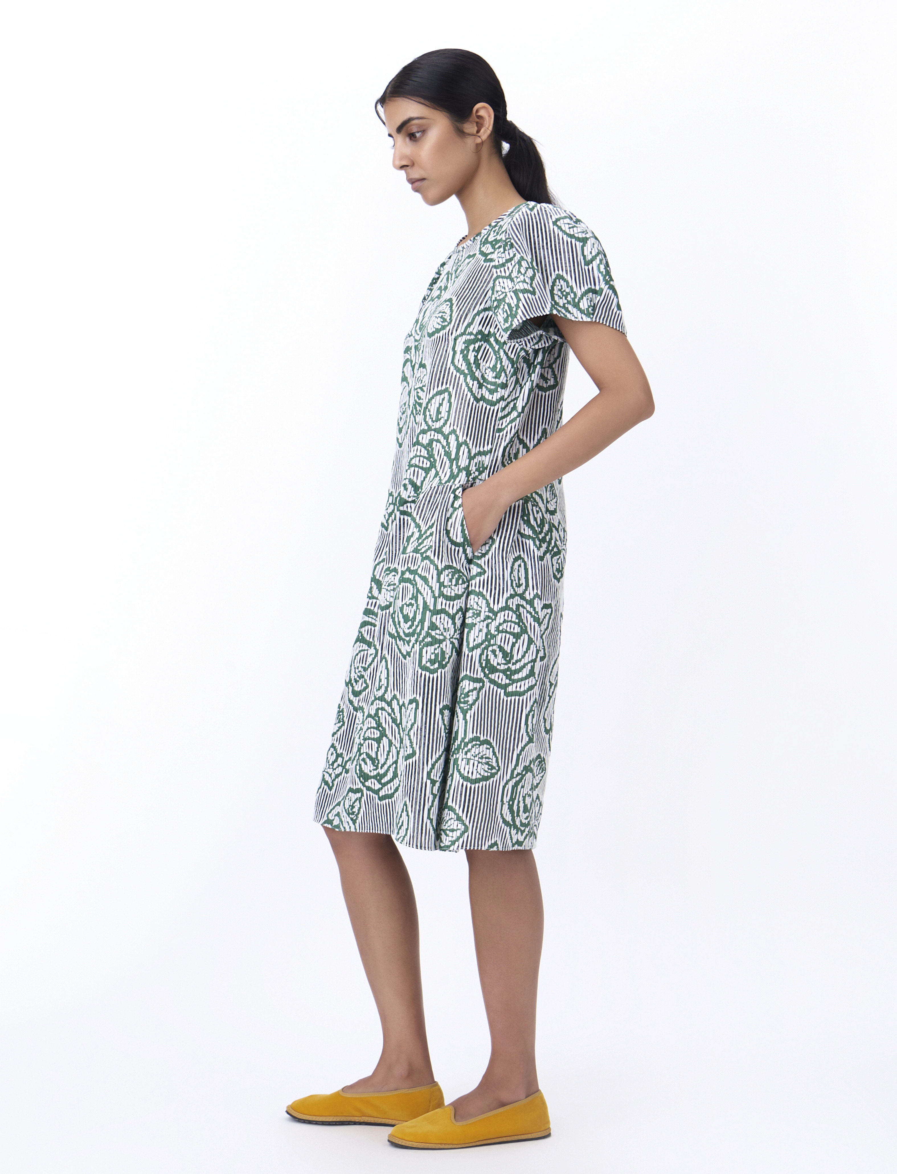 Naja Lauf - NOMI DRESS BLIND ROSE - green - 3