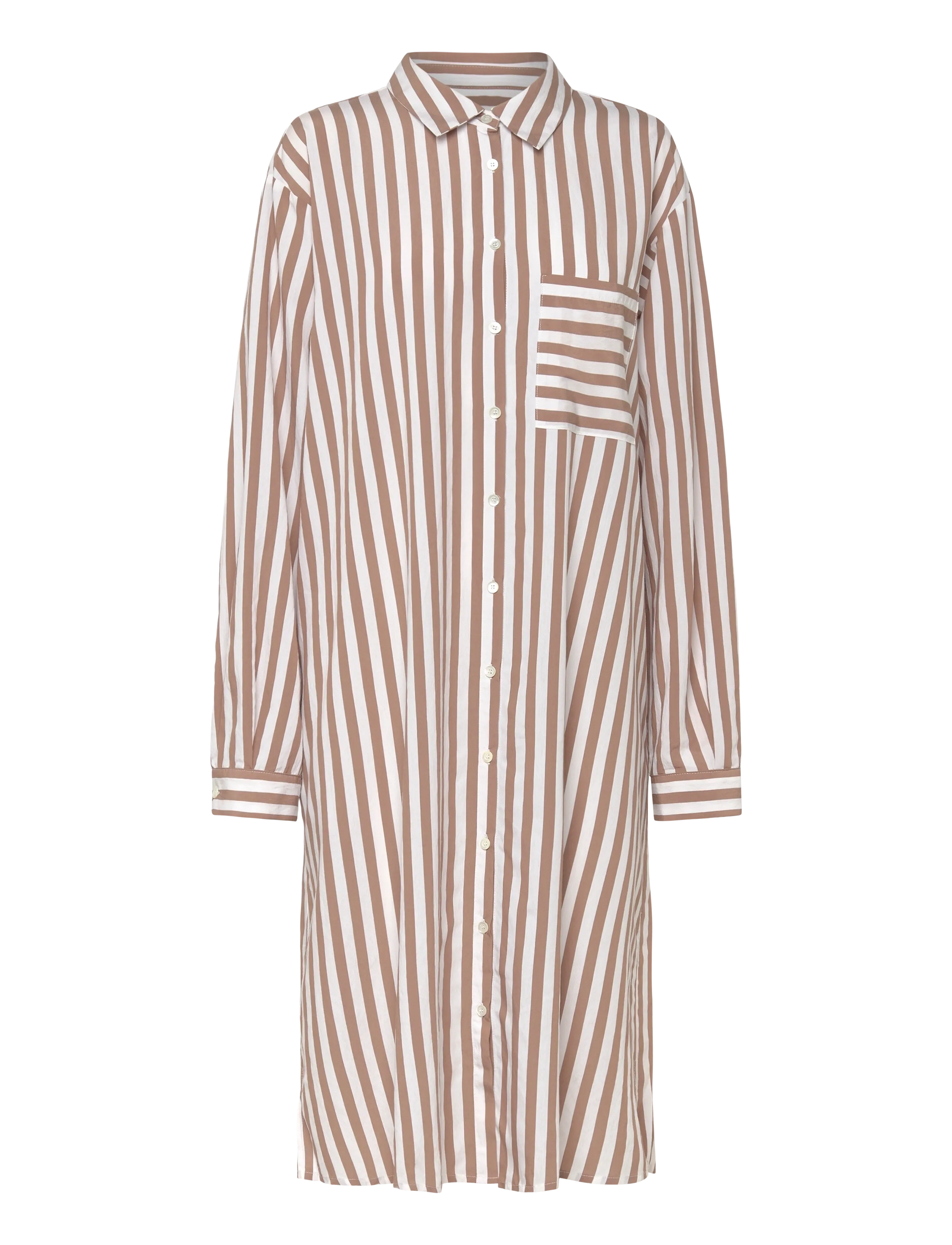 Naja Lauf OFELIA RIVIERA STRIPE - Kjoler - NOUGAT / brown