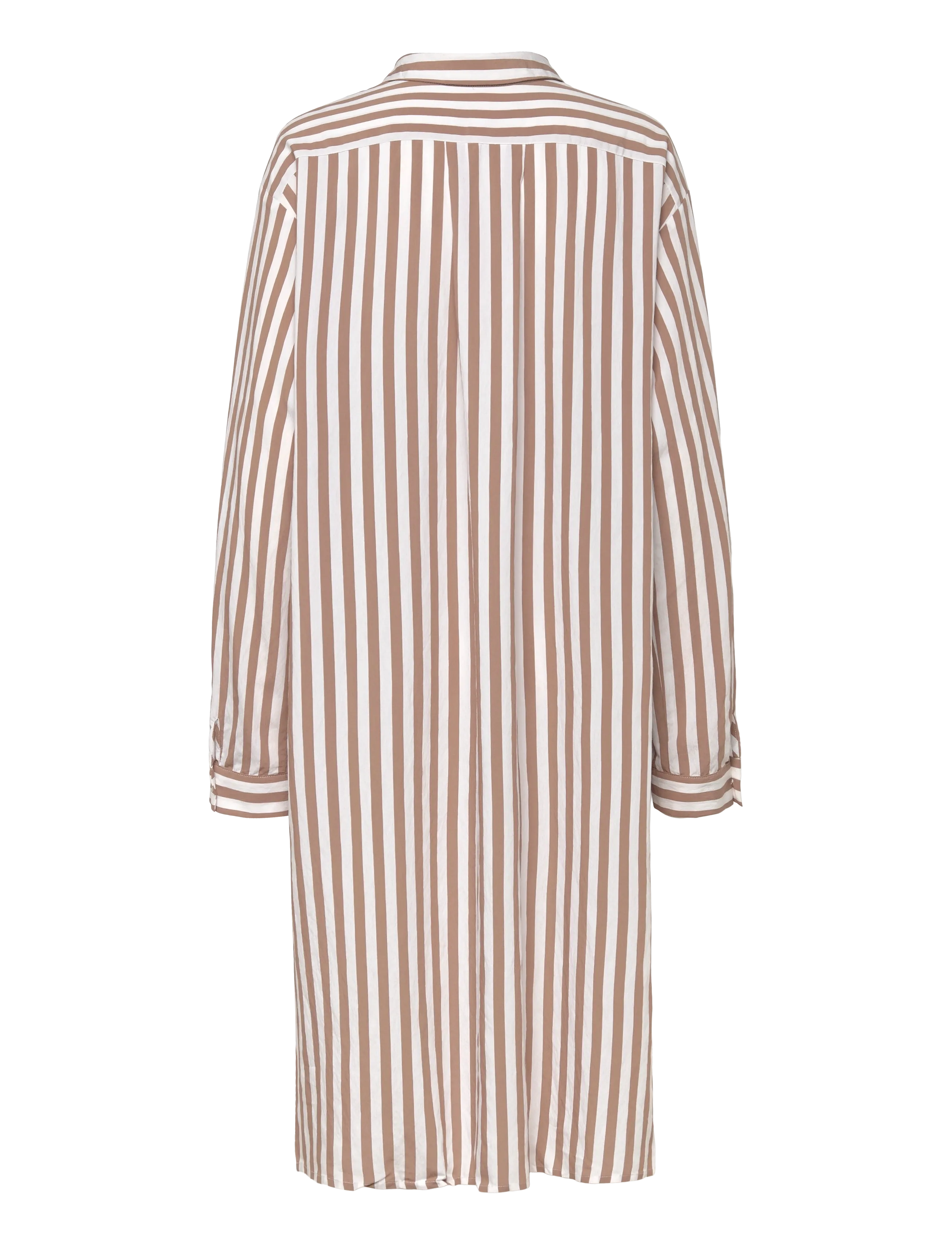 Naja Lauf - OFELIA RIVIERA STRIPE - skjortekjoler - nougat - 1