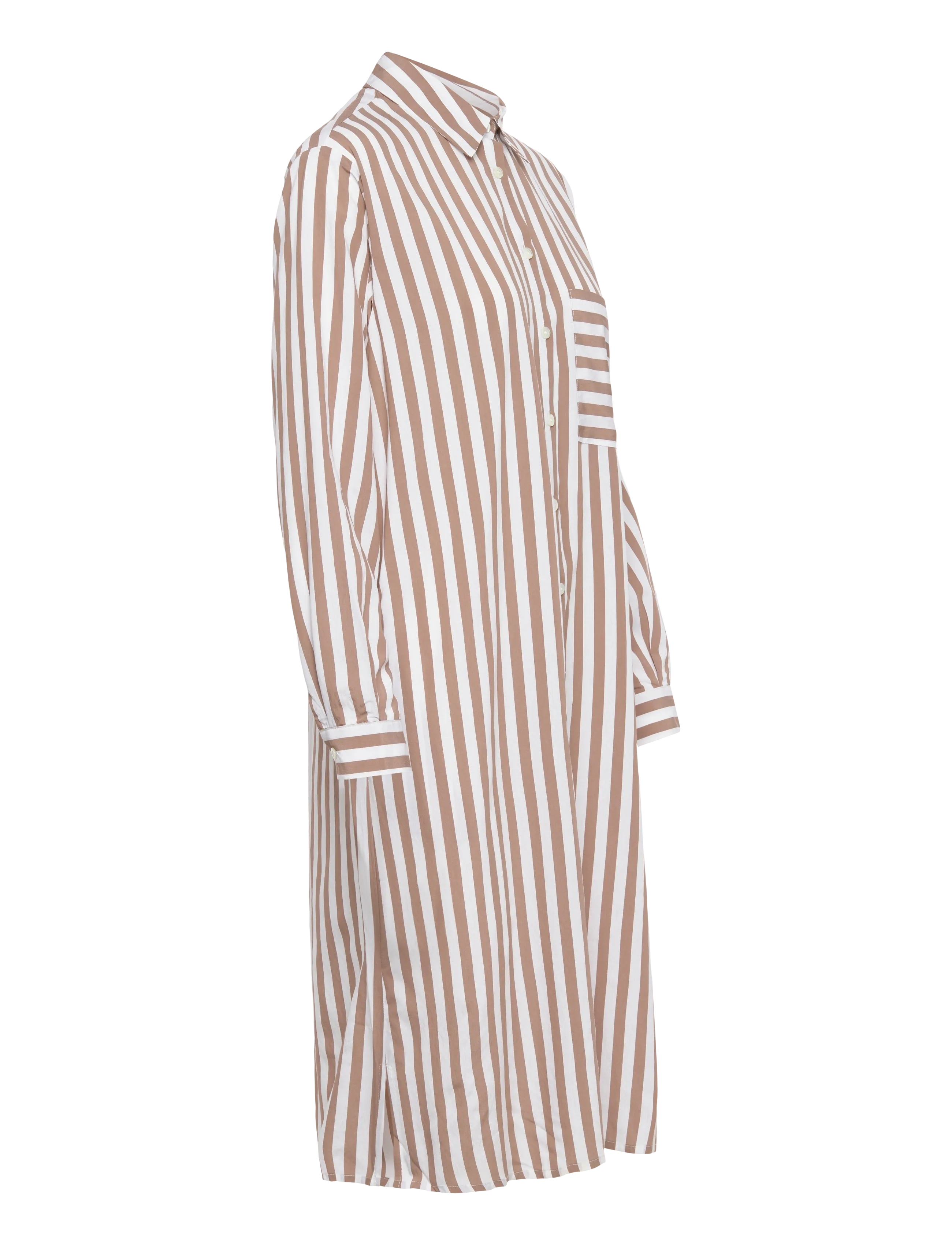 Naja Lauf - OFELIA RIVIERA STRIPE - skjortekjoler - nougat - 2