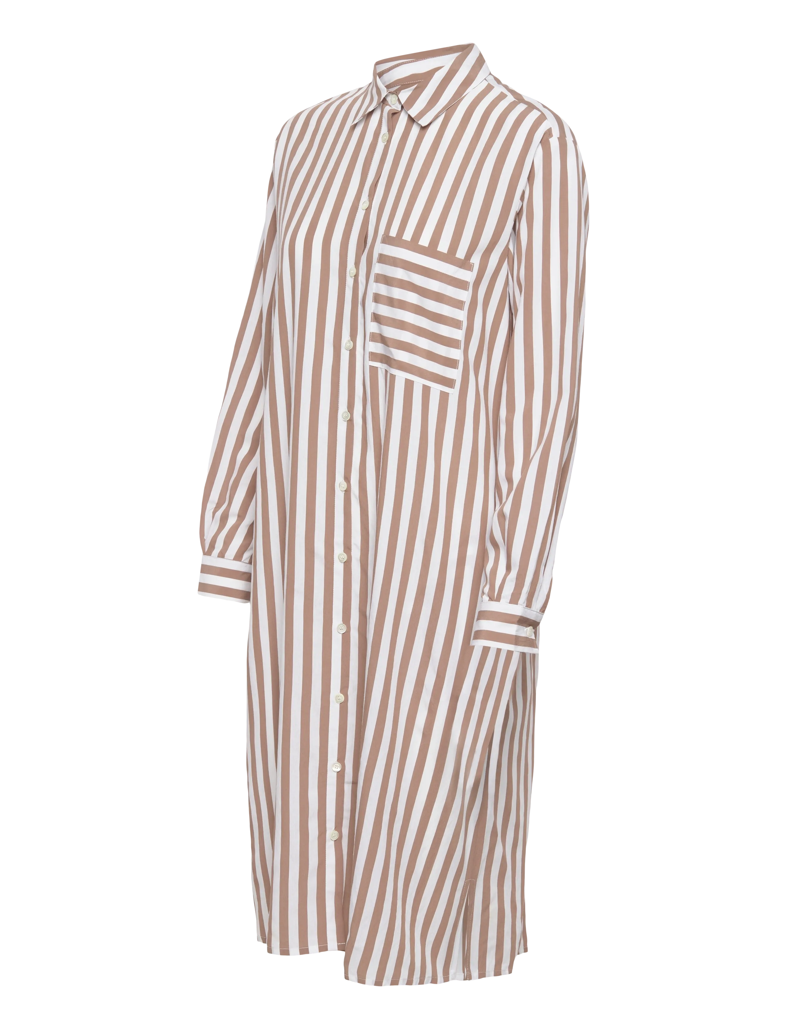 Naja Lauf - OFELIA RIVIERA STRIPE - skjortekjoler - nougat - 3