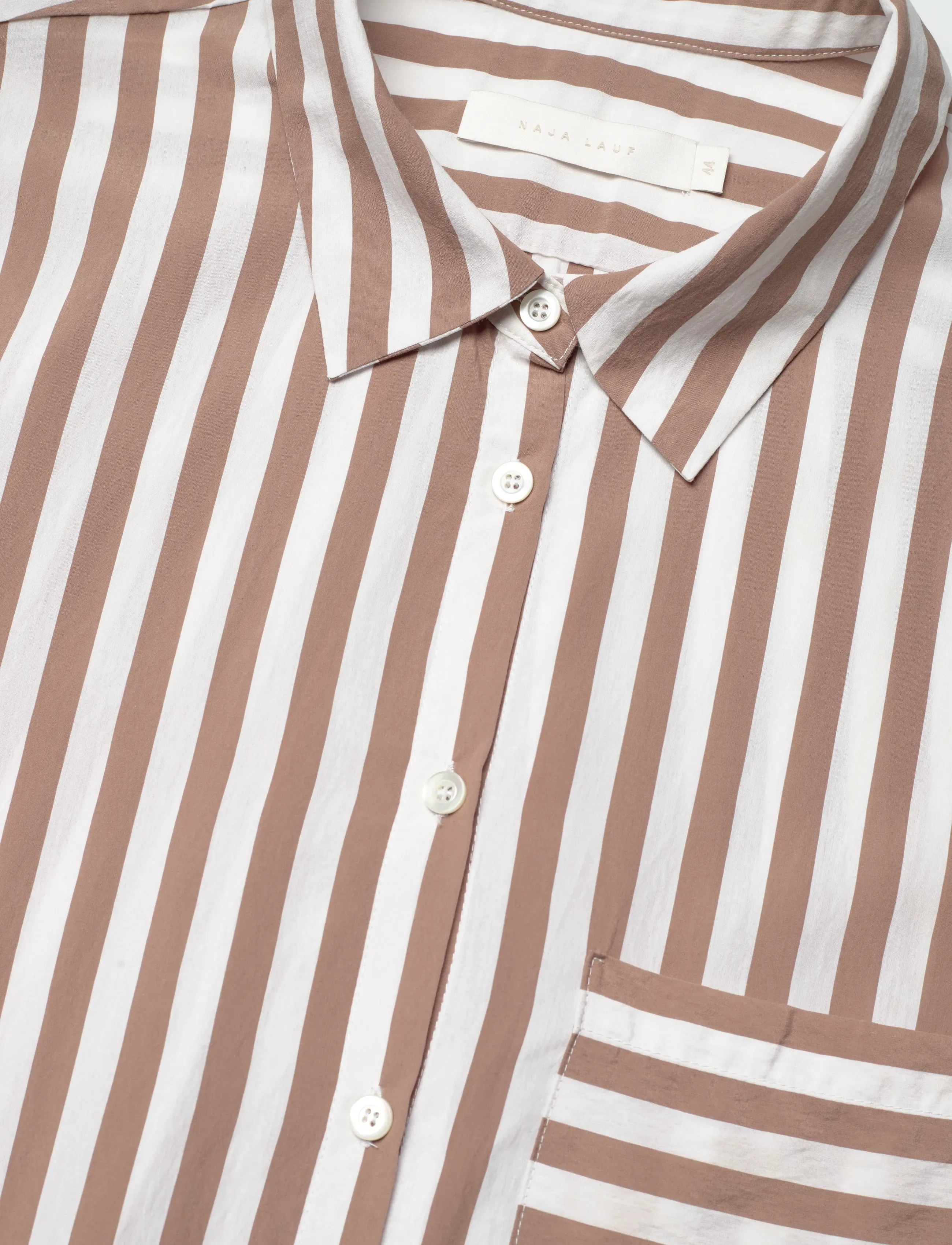 Naja Lauf - OFELIA RIVIERA STRIPE - skjortekjoler - nougat - 4