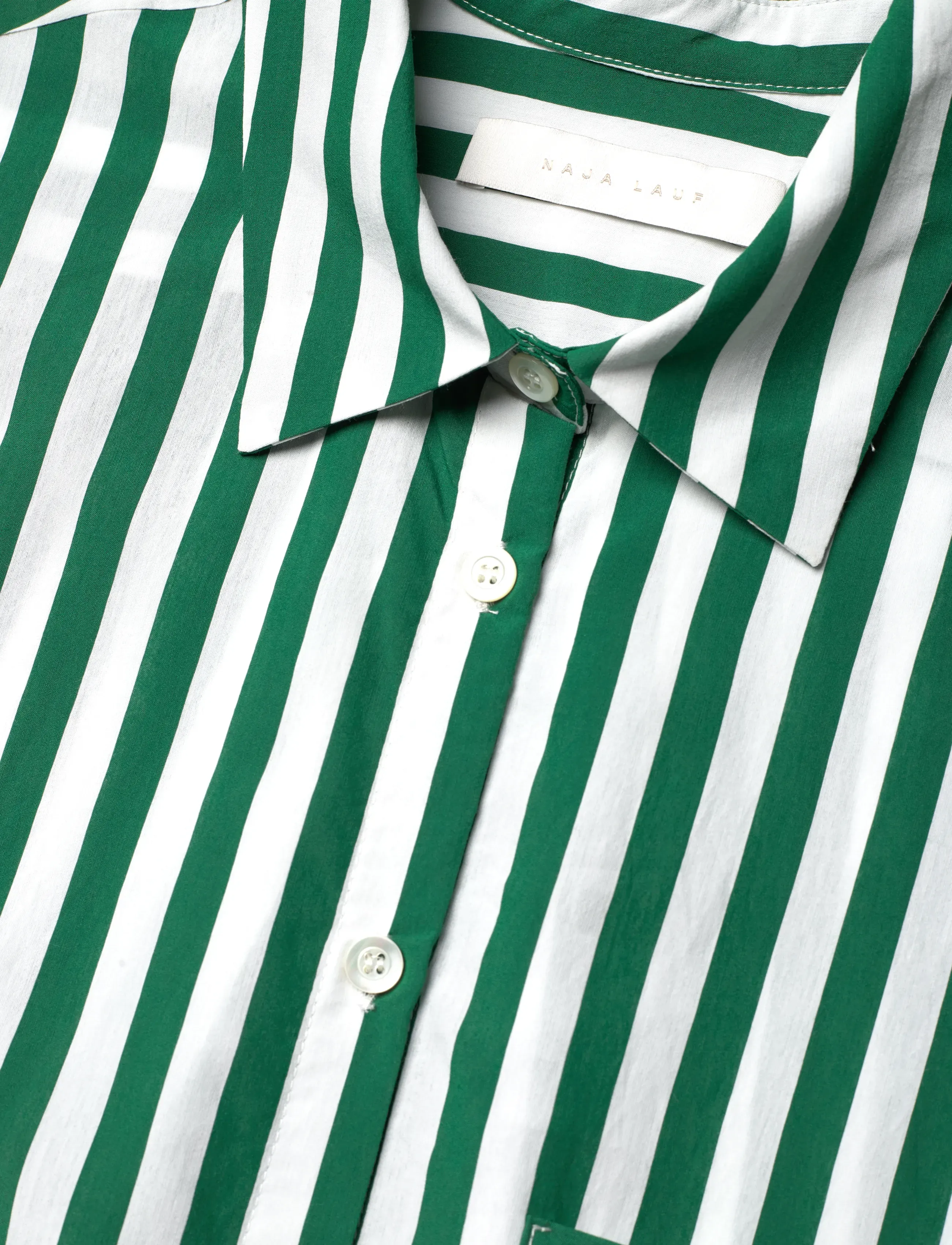 Naja Lauf - OFELIA RIVIERA STRIPE - skjortekjoler - green - 2