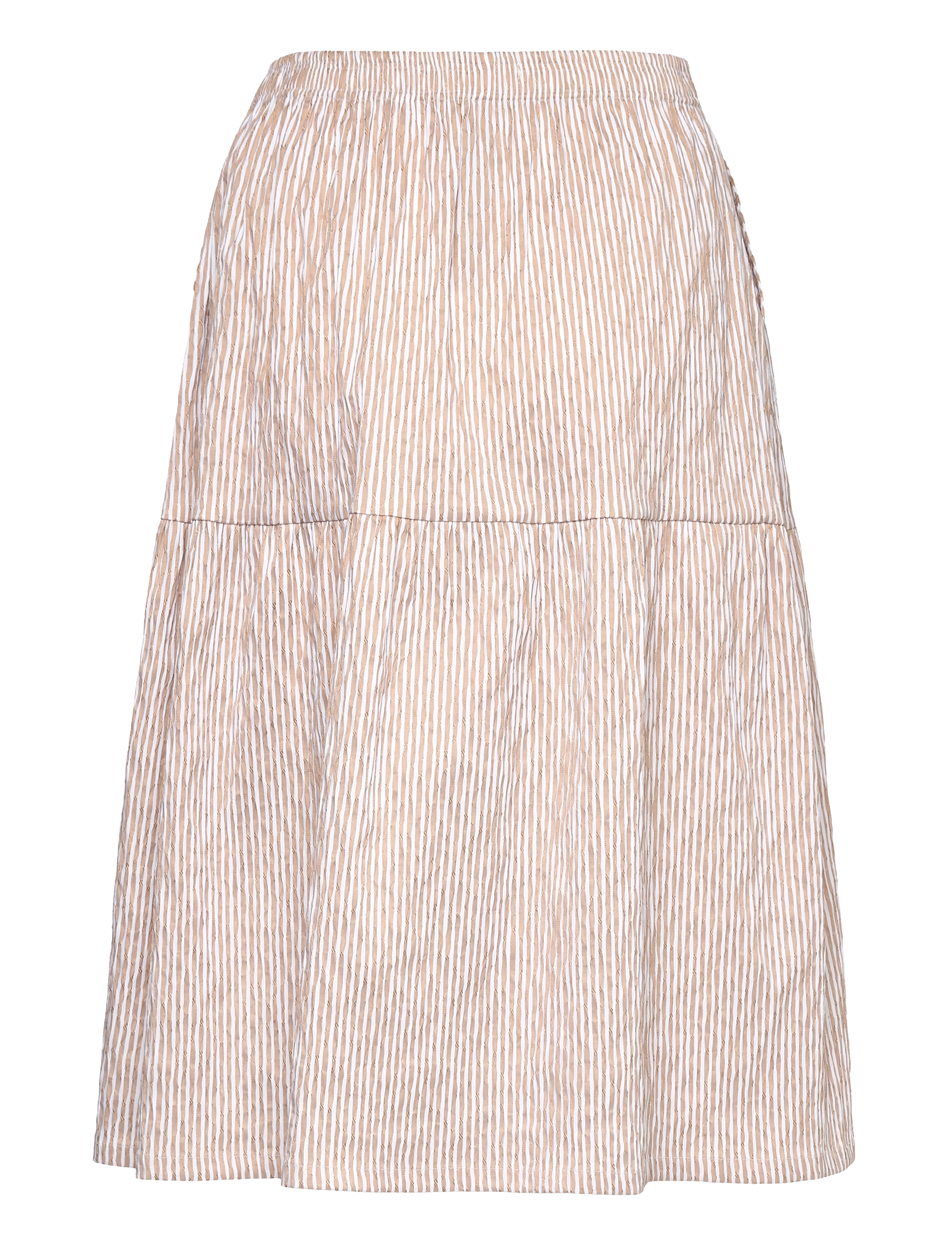 Naja Lauf - MADDIE SKIRT UNEVEN STRIPE - beige - 2