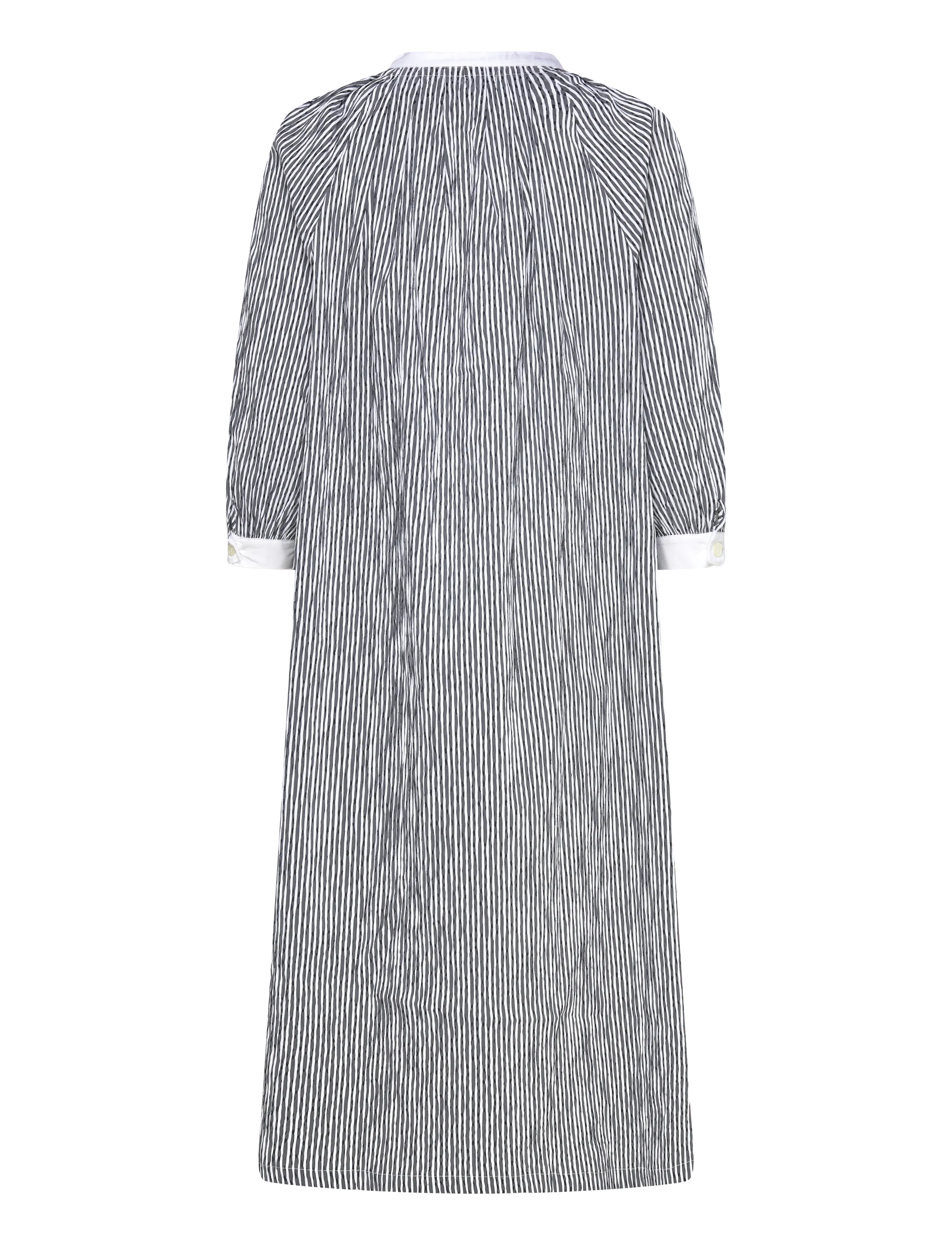 Naja Lauf - DANIELLE DRESS UNEVEN STRIPE - maxi kjoler - black - 1