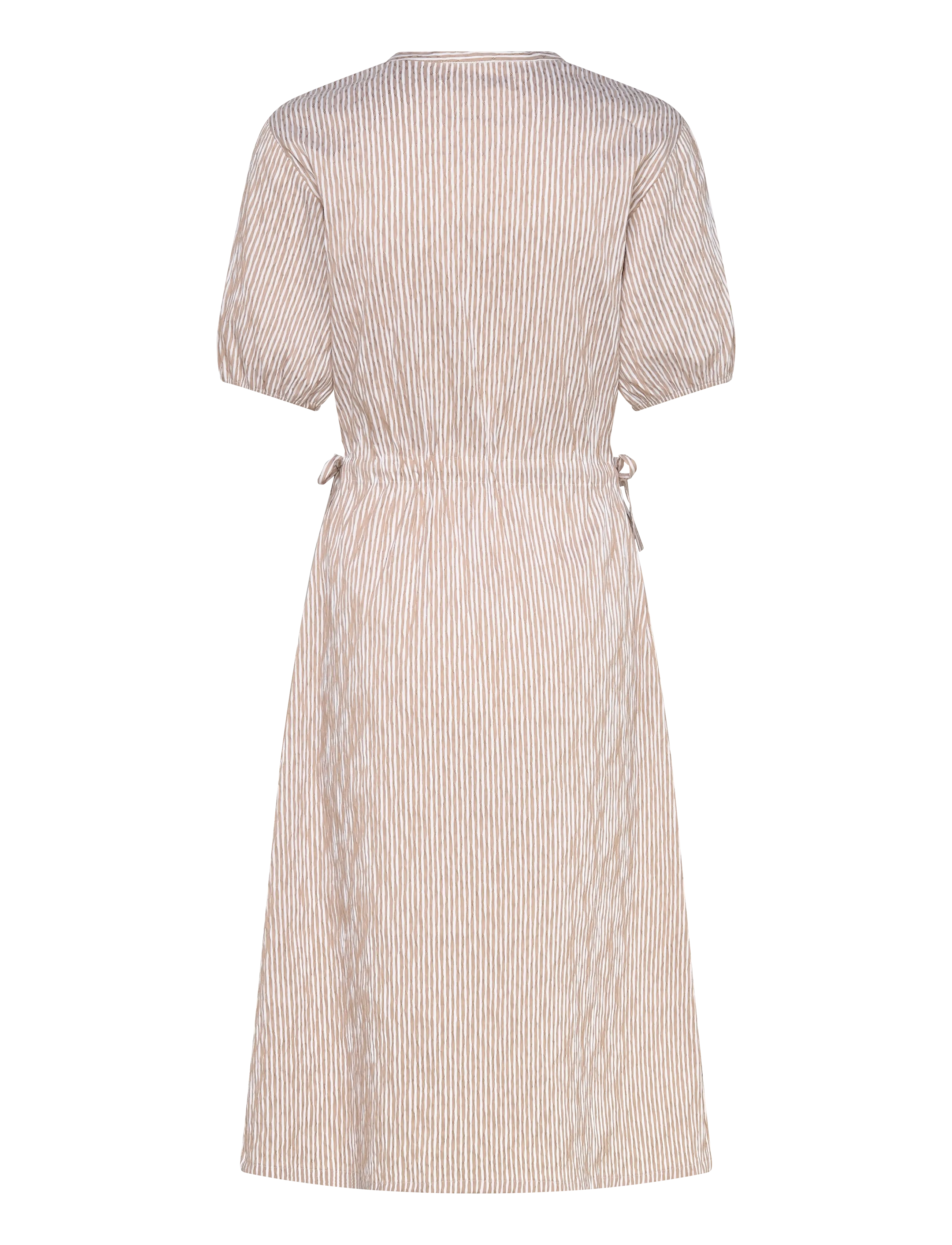 Naja Lauf - JODIE DRESS UNEVEN STRIPE - beige - 1