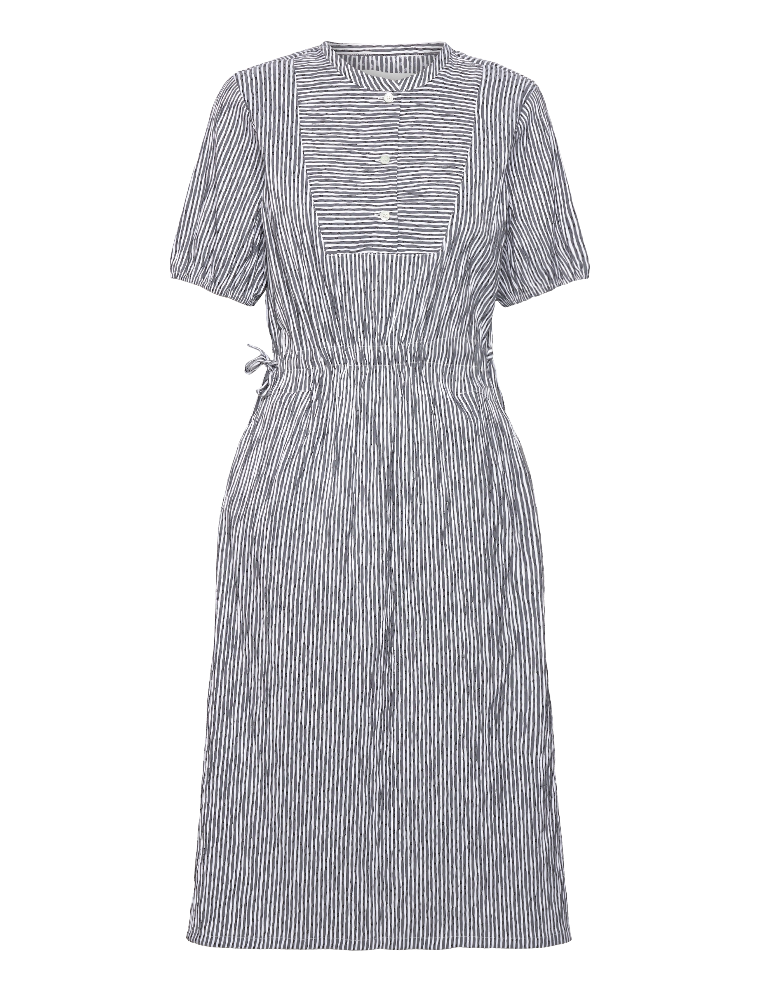 Naja Lauf JODIE DRESS UNEVEN STRIPE - Naja Lauf - BLACK / black