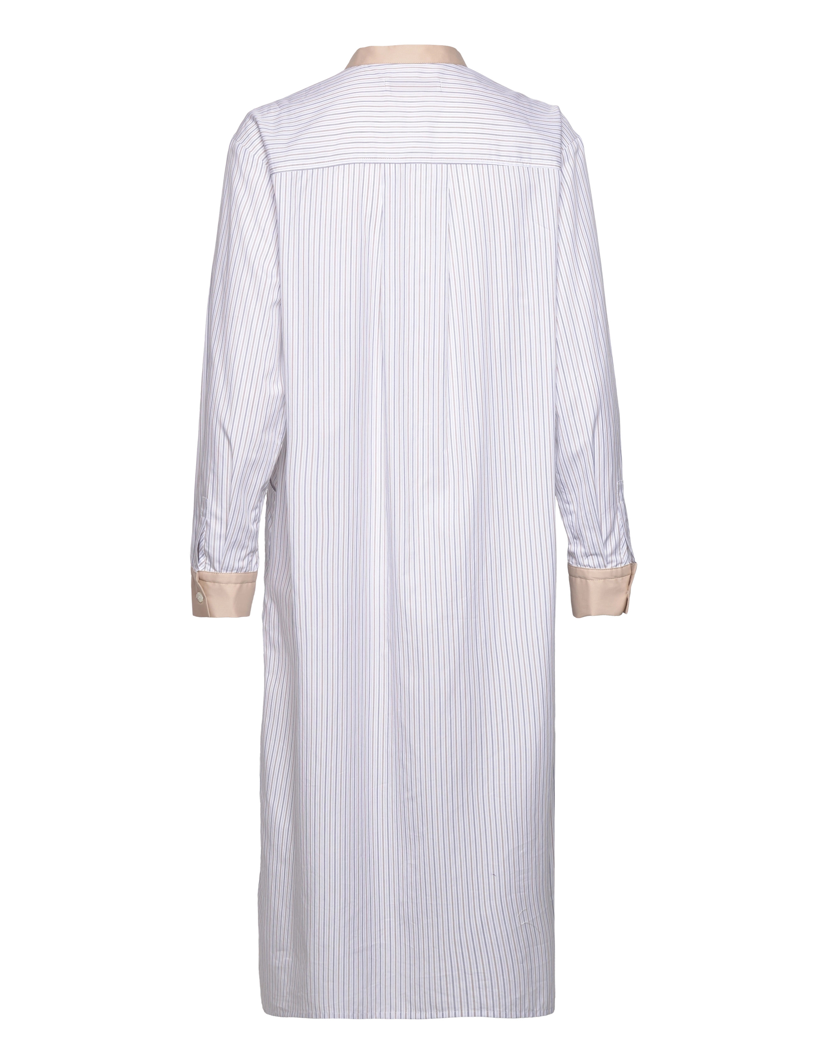 Naja Lauf - BARBARA DRESS 2-TONE STRIPE - skjortekjoler - blue/brown - 2