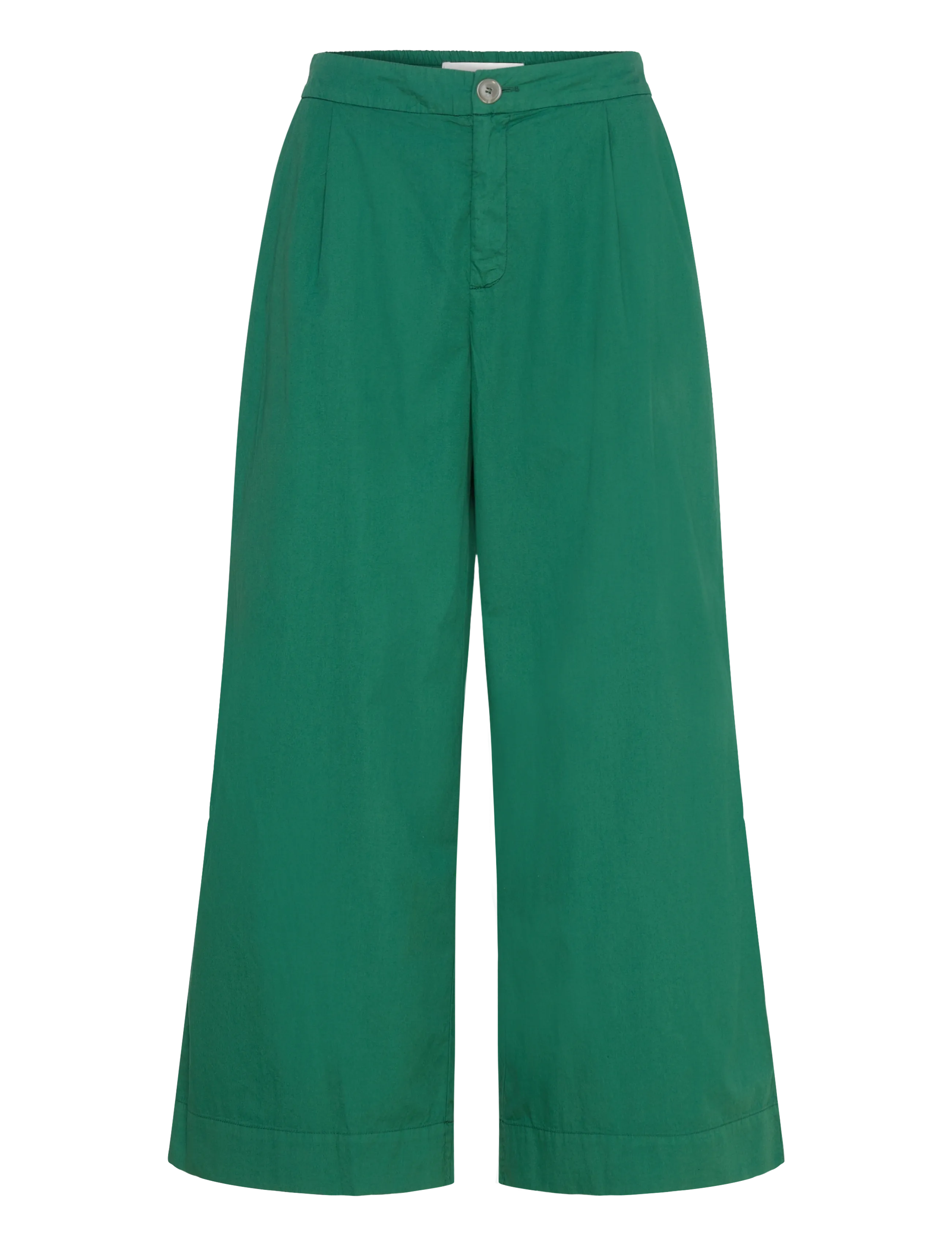 Naja Lauf NADINE PANTS PAPER TOUCH - Wide leg trousers - GREEN / green