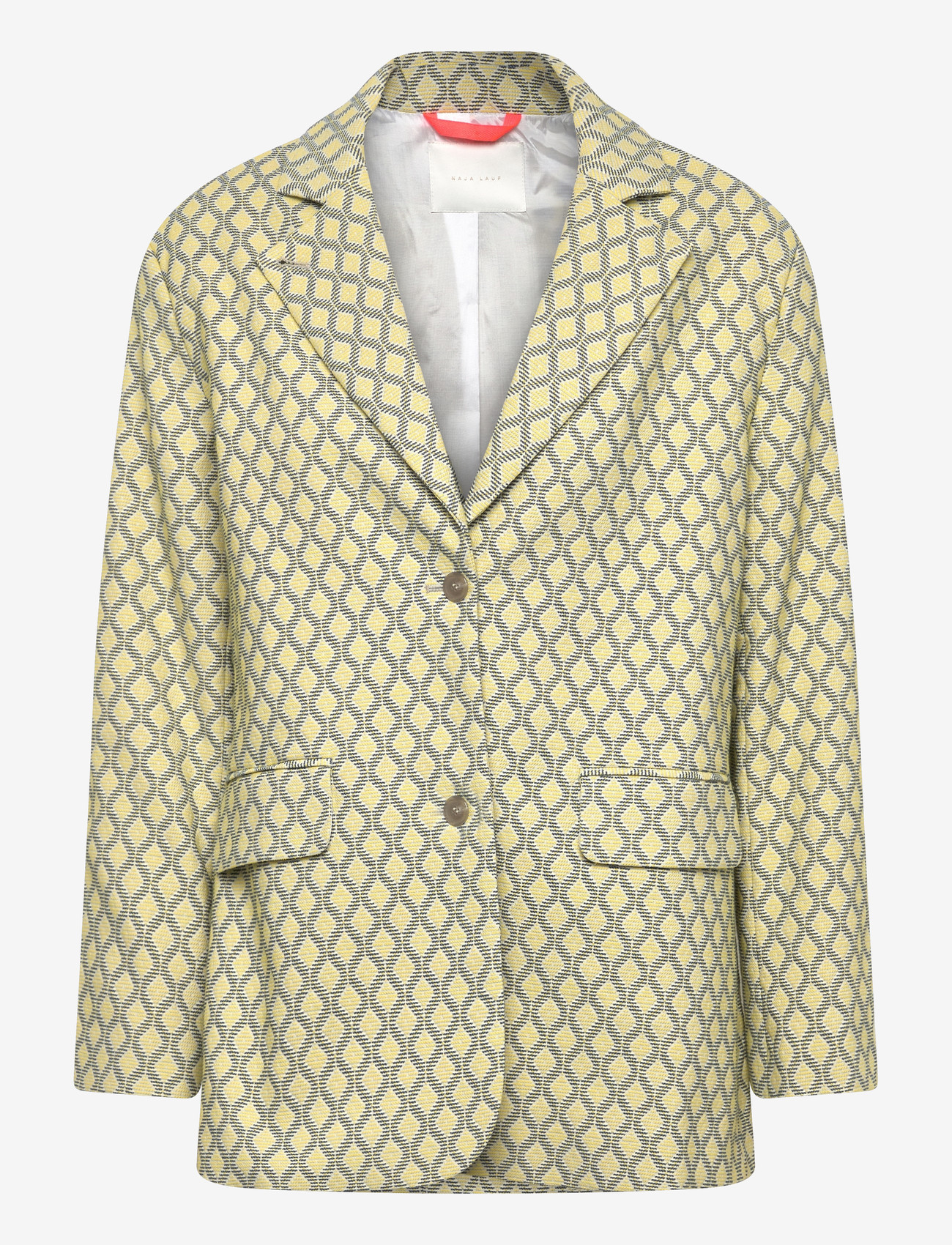 Naja Lauf - FEODORA BLAZER FISHNET - enkeltradede blazere - blue/yellow - 0