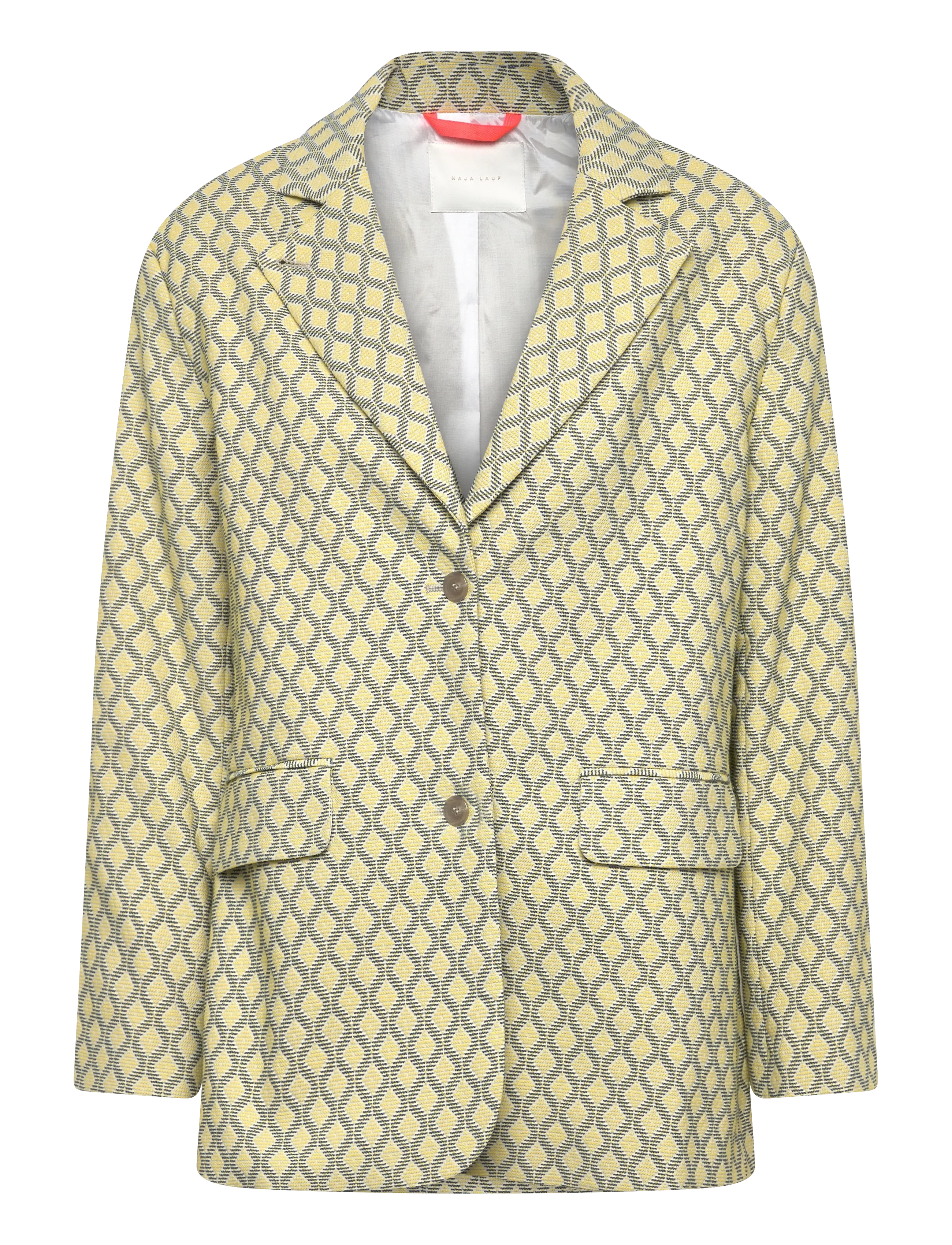 Naja Lauf FEODORA BLAZER FISHNET - Blazere - BLUE/YELLOW / yellow