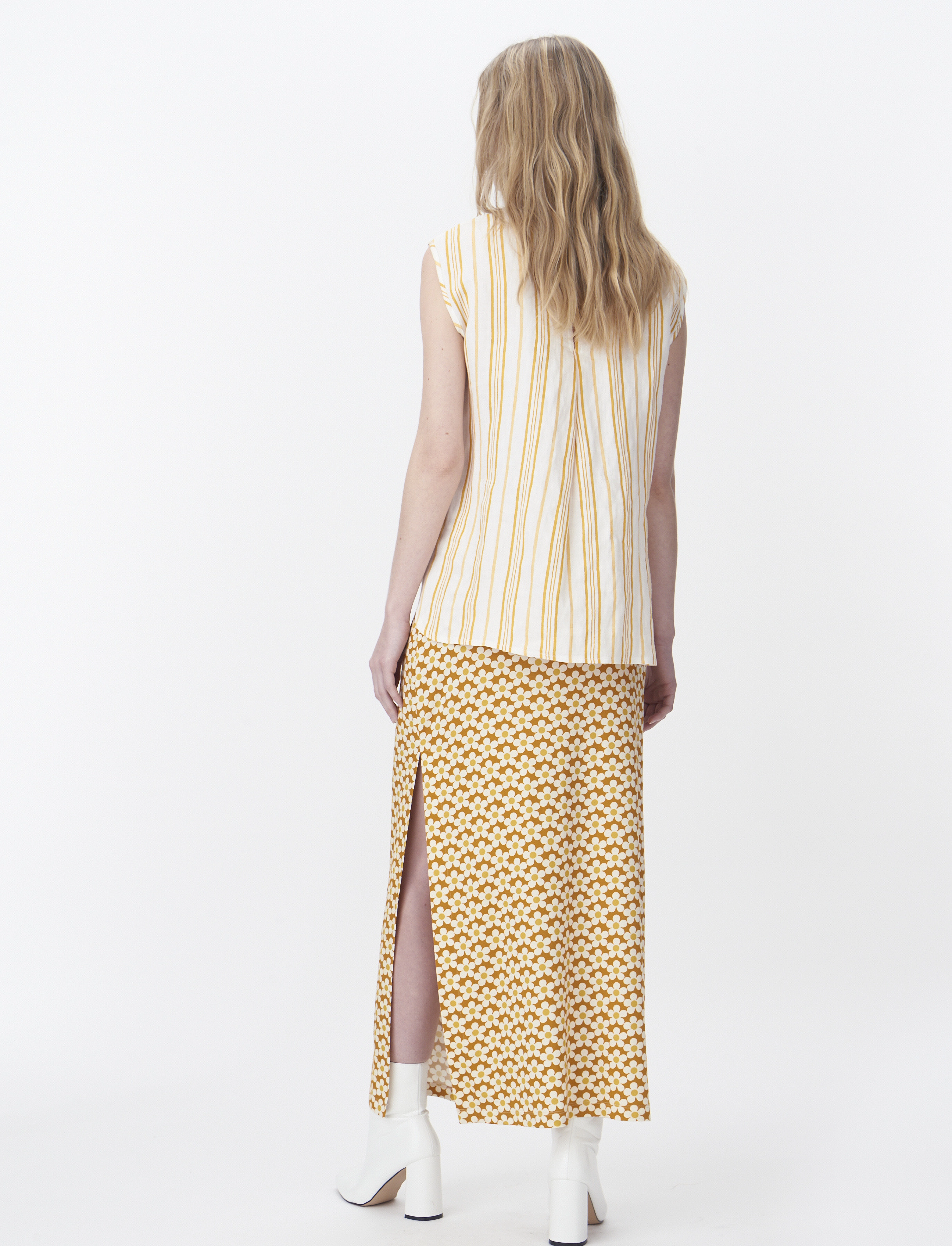 Naja Lauf - COSTA SKIRT FLOWER POP - golden - 4