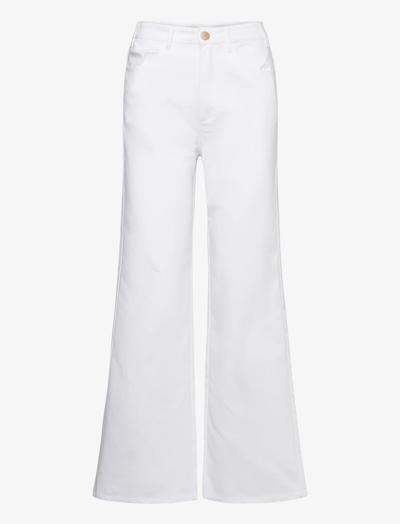 Naja Lauf - DIANA PANTS STRETCH DENIM - spodnie szerokie - white - 0