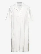 KATIE DRESS STRETCH LINEN - WHITE