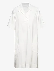 Naja Lauf - KATIE DRESS STRETCH LINEN - shirt dresses - white - 0