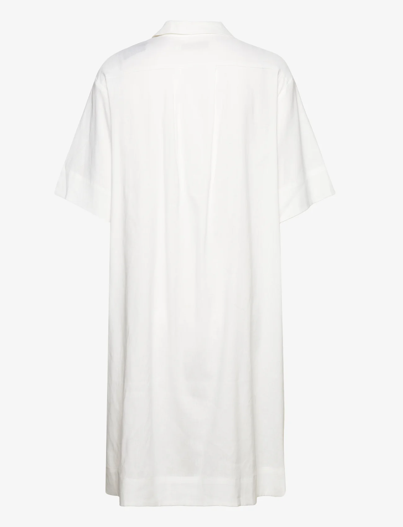 Naja Lauf - KATIE DRESS STRETCH LINEN - shirt dresses - white - 1