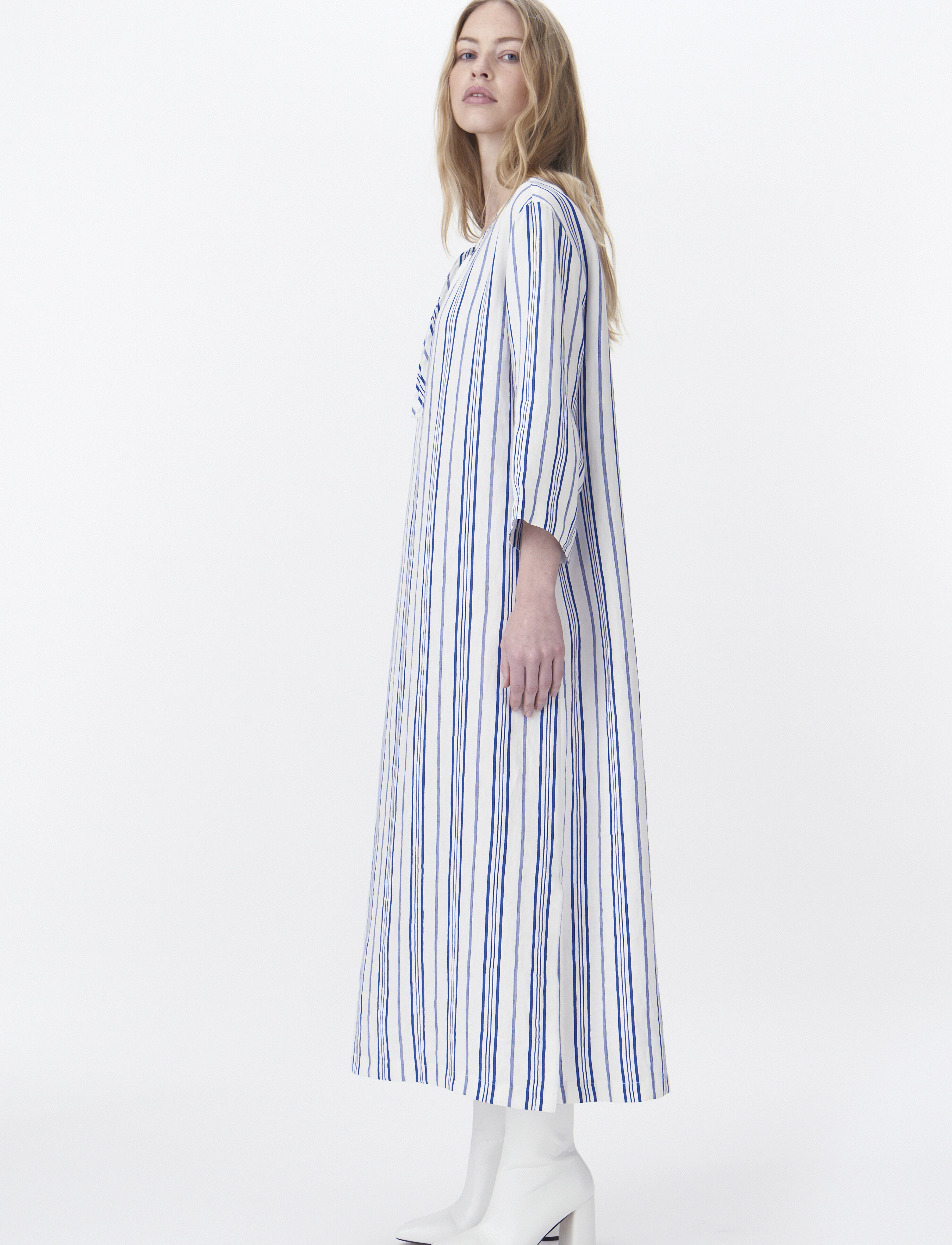 Naja Lauf - SAMOS DRESS TERRACE STRIPE - hemdkleider - bright blue - 4