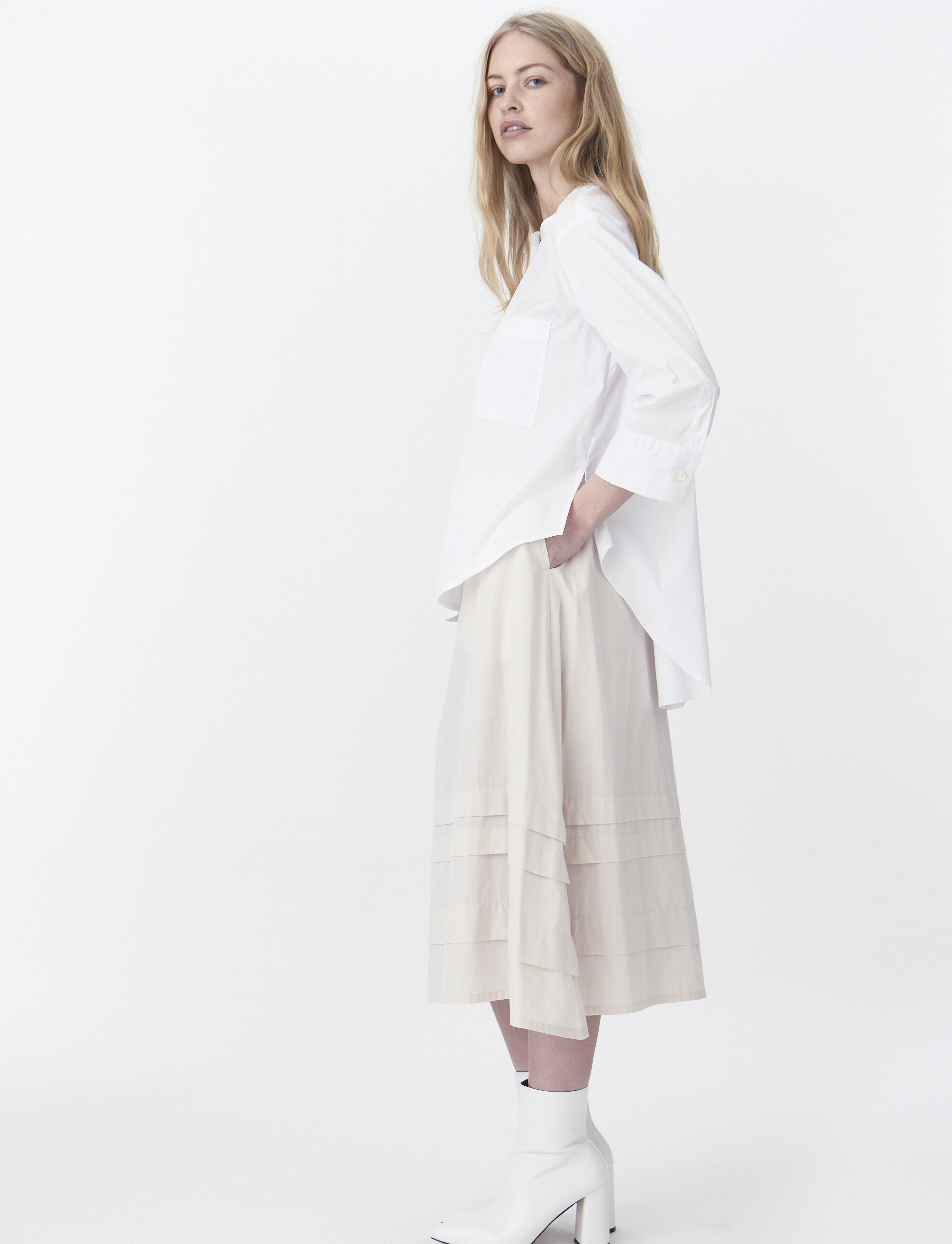 Naja Lauf - OLENA SKIRT ORGANIC COTTON - oat - 4